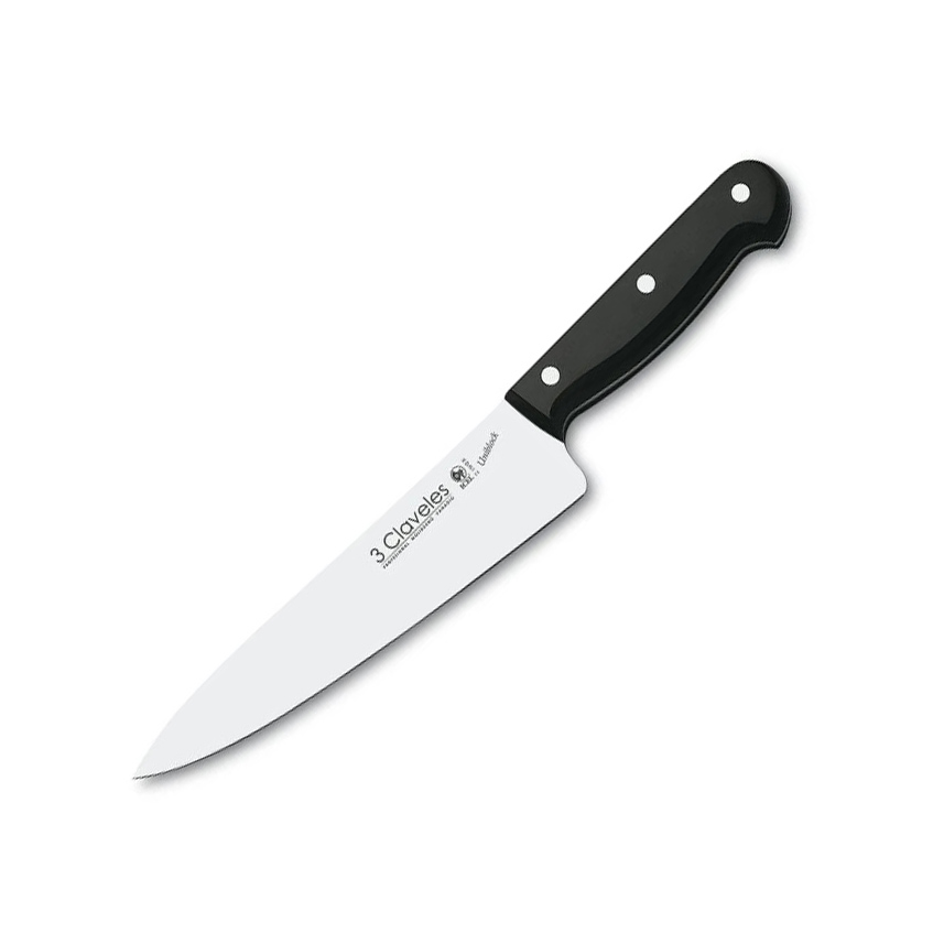 Cuchillo cocinero con hoja de 20 cm con mango de POM 3 Claveles F...