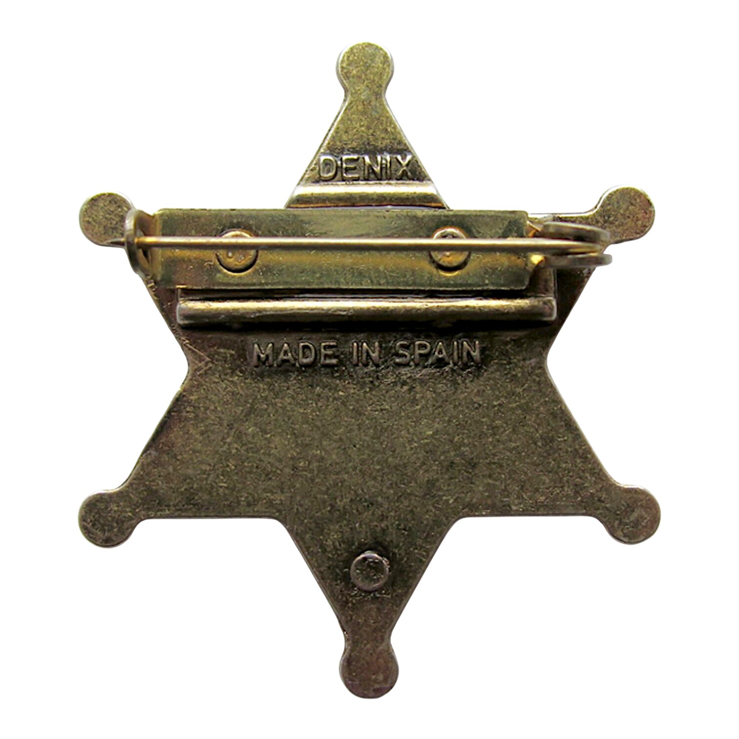 Placa de sheriff de 6 puntas de 4.5cm