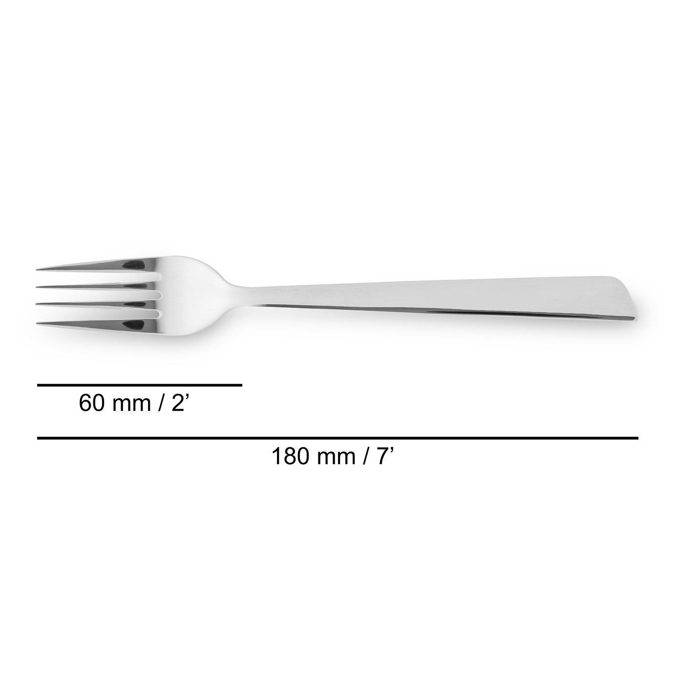 12 tenedores de postre Toscana 180 mm Arcos acero inoxidable