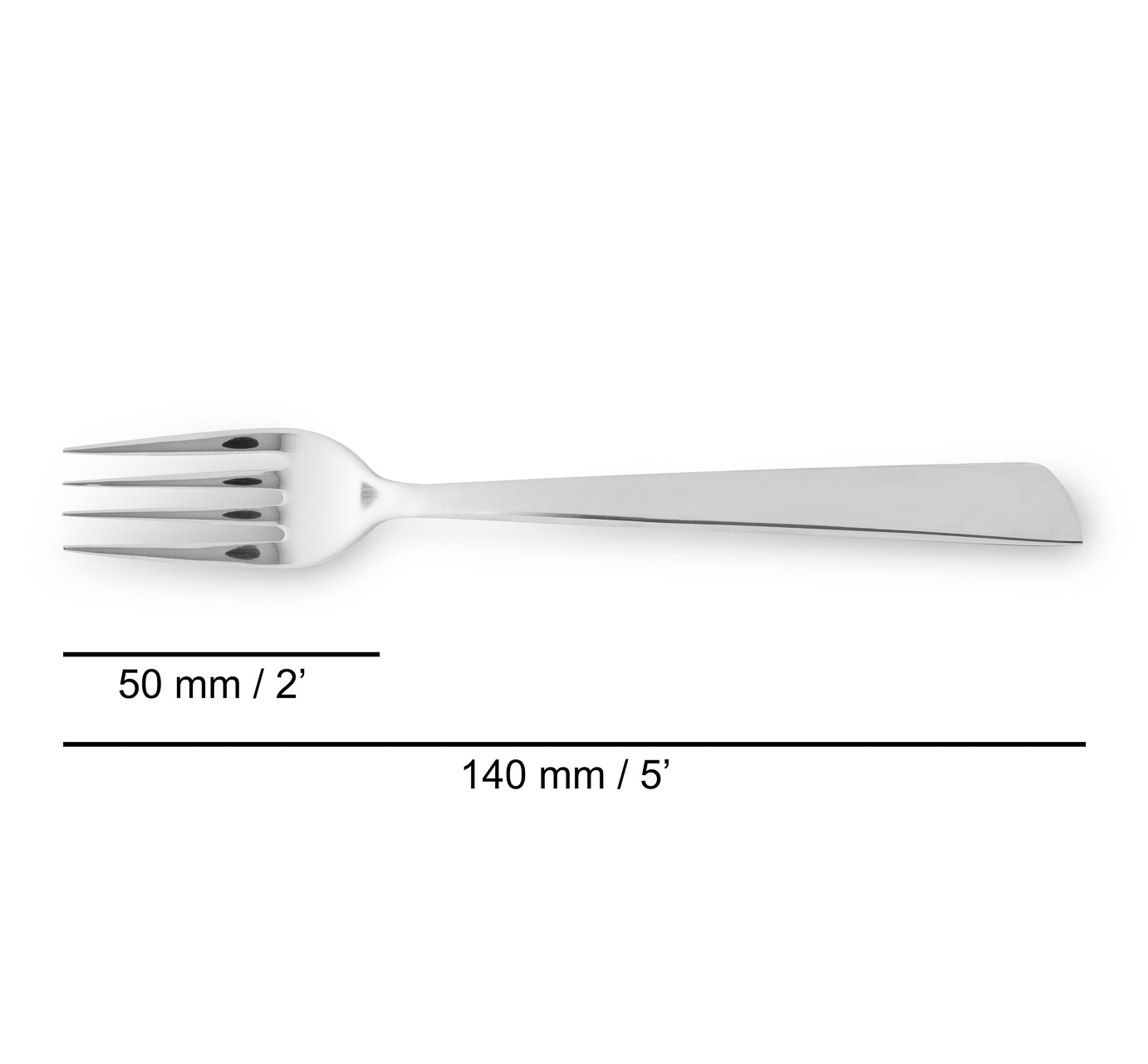 Conjunto de 12 garfos para almoço Arcos Toscana de 140 mm em aço inoxidável