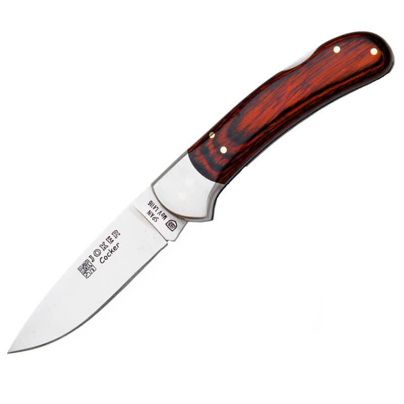 Navaja de caza Joker Cocker con virola y mango de estamina