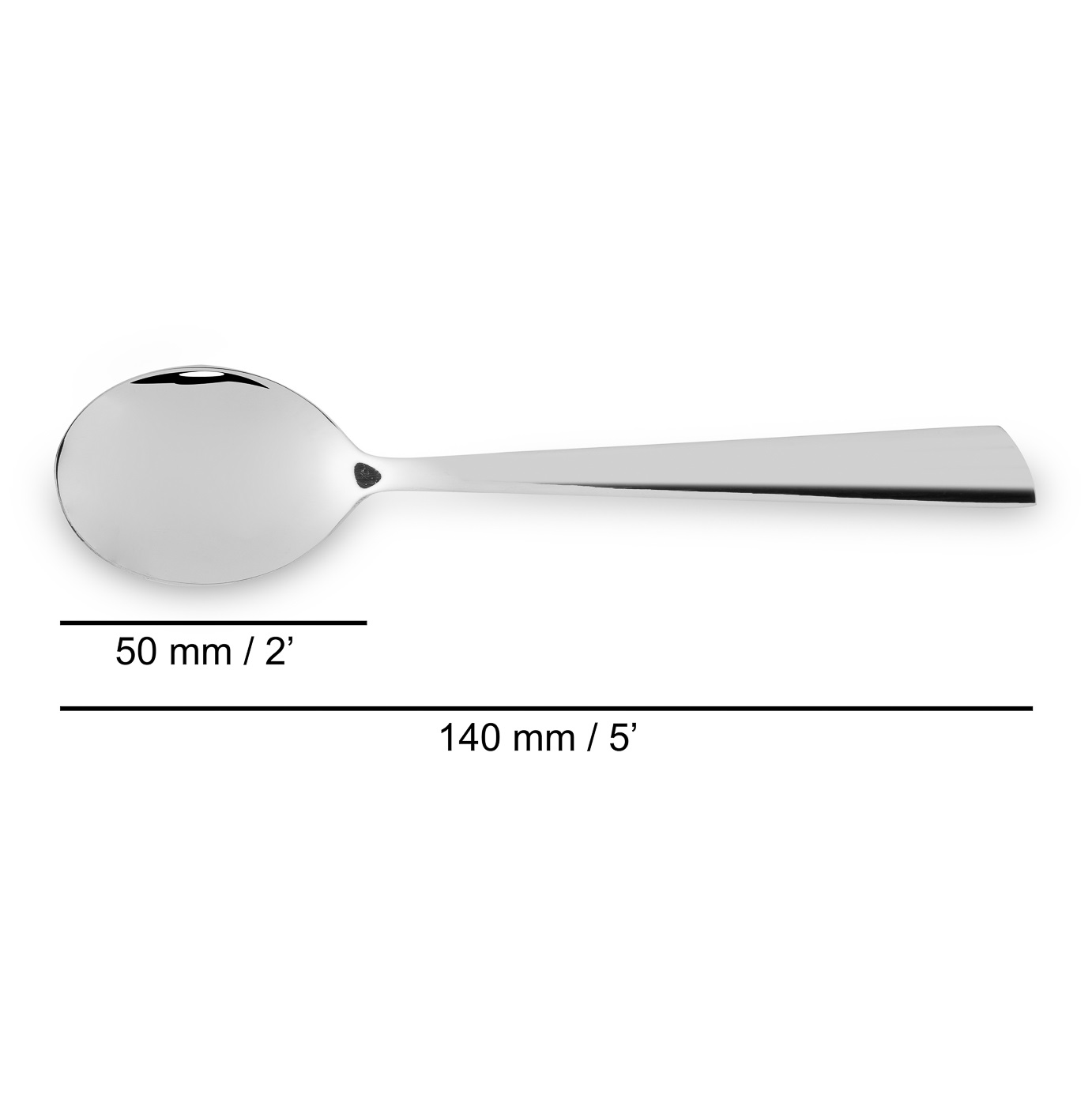 Conjunto de 12 colheres de café Arcos Toscana em aço inoxidável, 140 mm