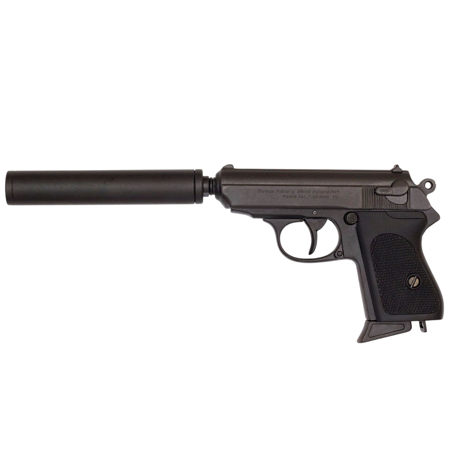 Pistola semiautomática com silenciador Alemanha 1931 Denix