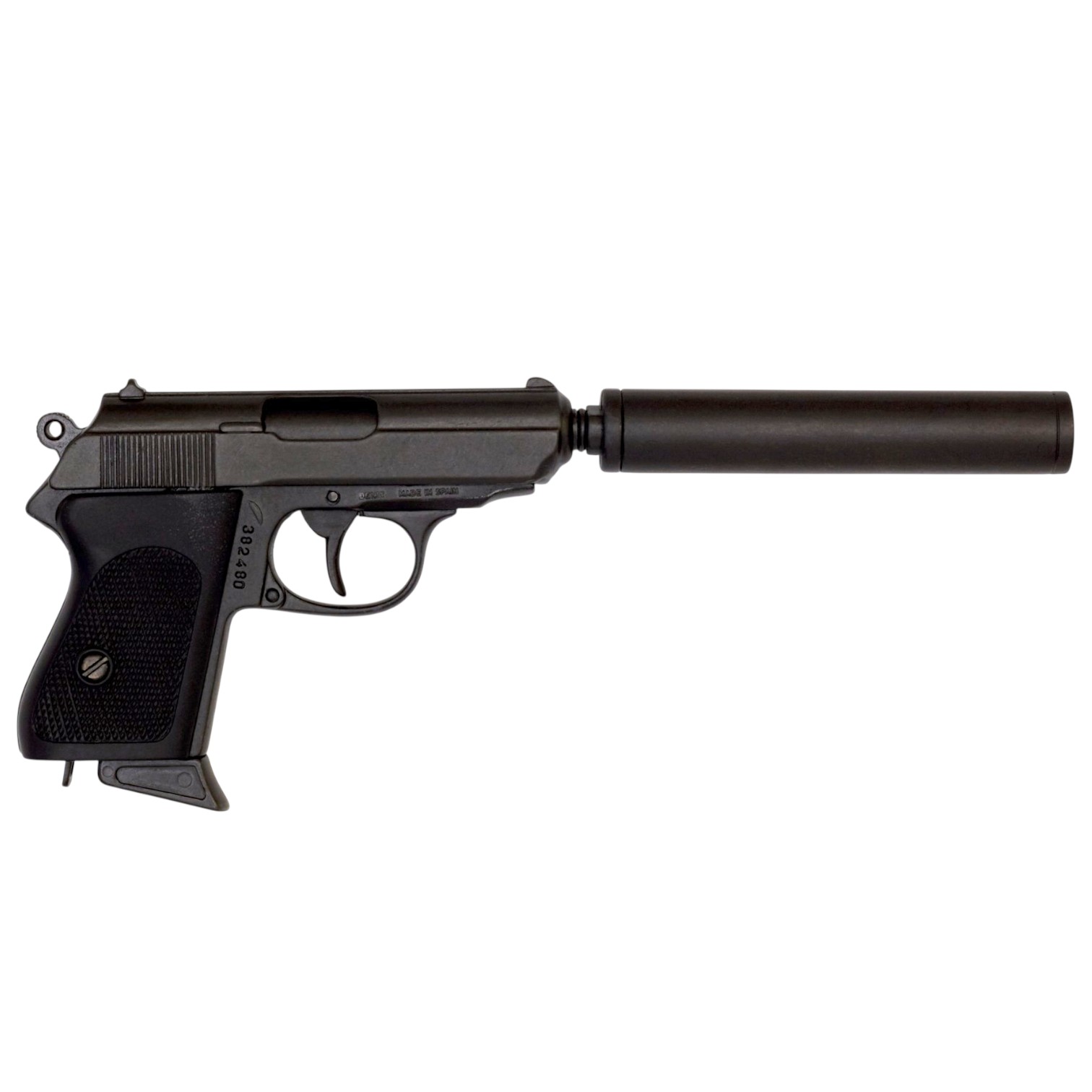 Pistola semiautomática com silenciador Alemanha 1931 Denix