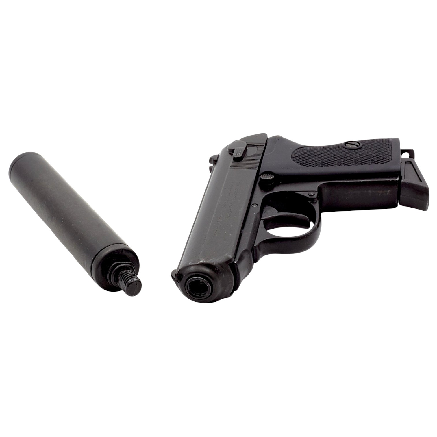 Pistola semiautomática com silenciador Alemanha 1931 Denix