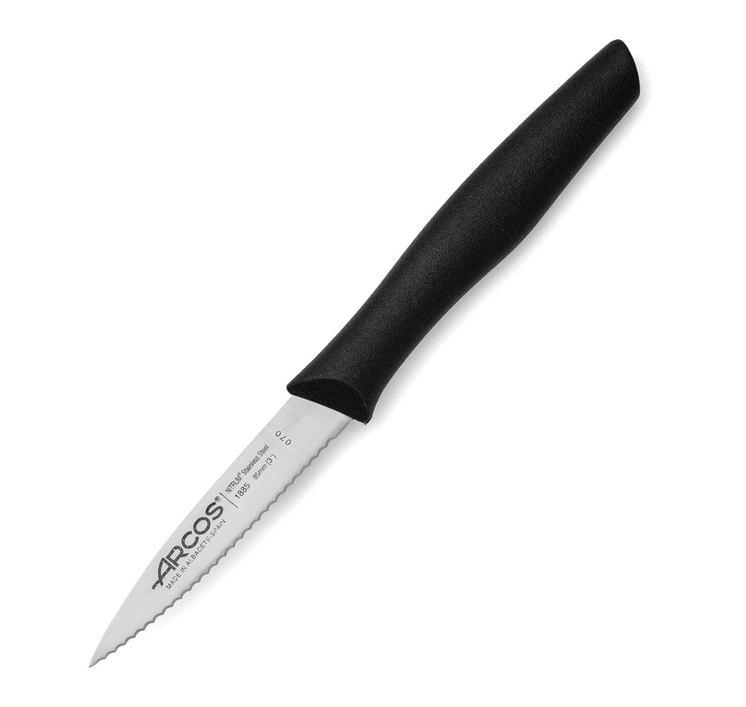 Cuchillo mondador Arcos Nova con hoja puntiaguda y dentada de 85 ...