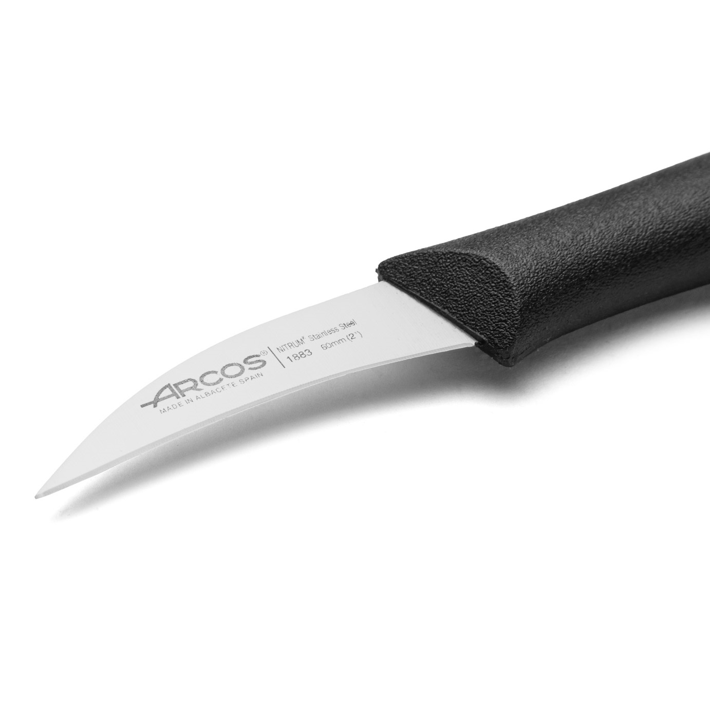 Facas de legumes curvas Arcos Nova com lâmina de 60 mm e cabo em polipropileno, cores sortidas, 36 unidades