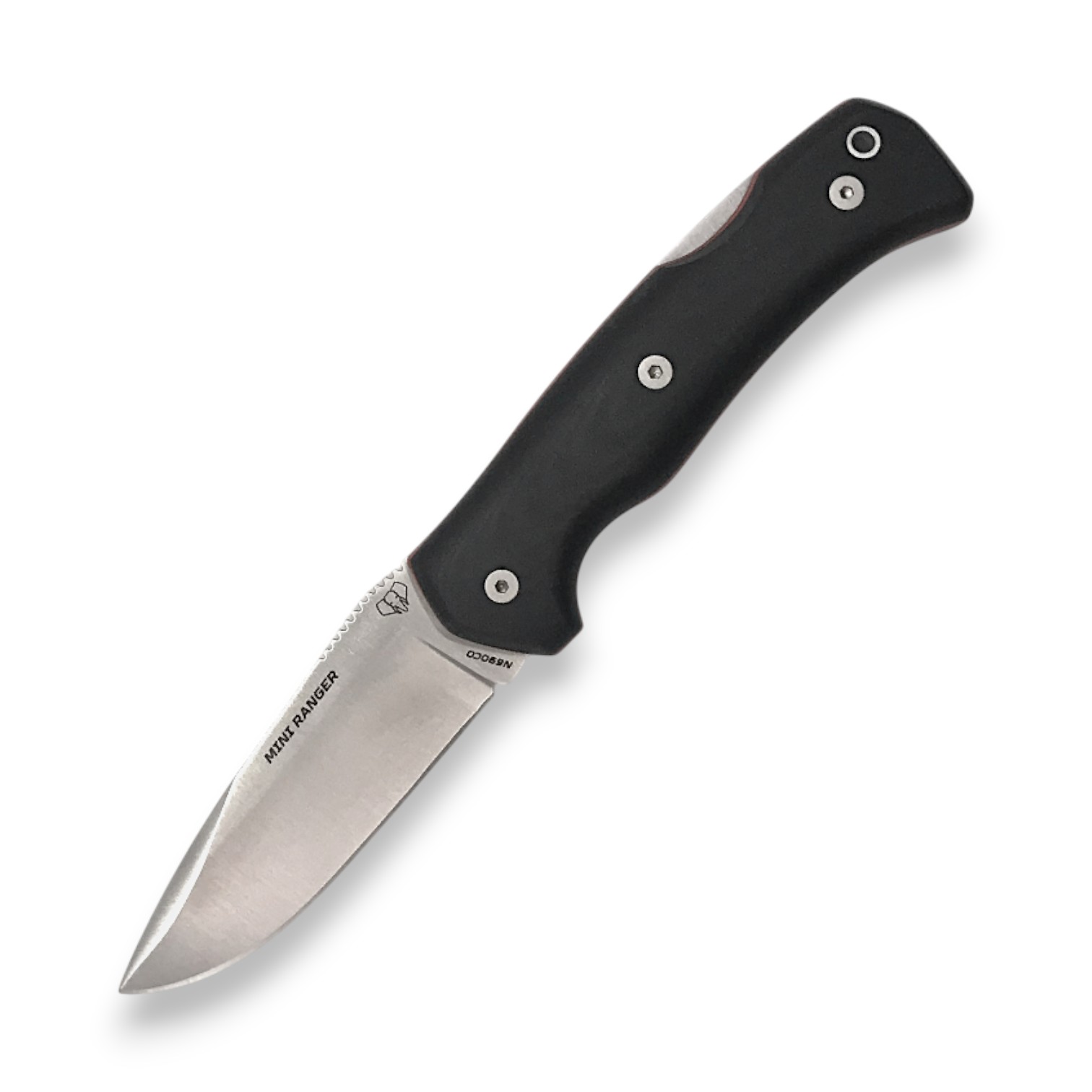 Navaja Mini ranger Cudeman con mango de G10 negro. Incluye funda