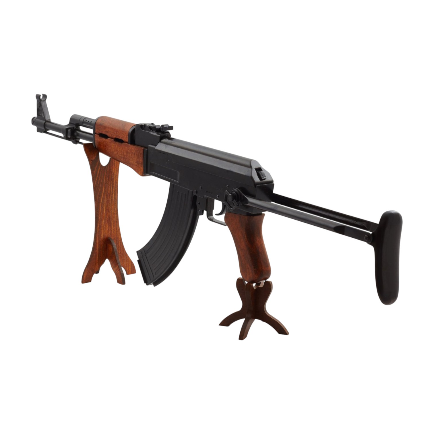 AK-47 assault rifle with collapsible stock