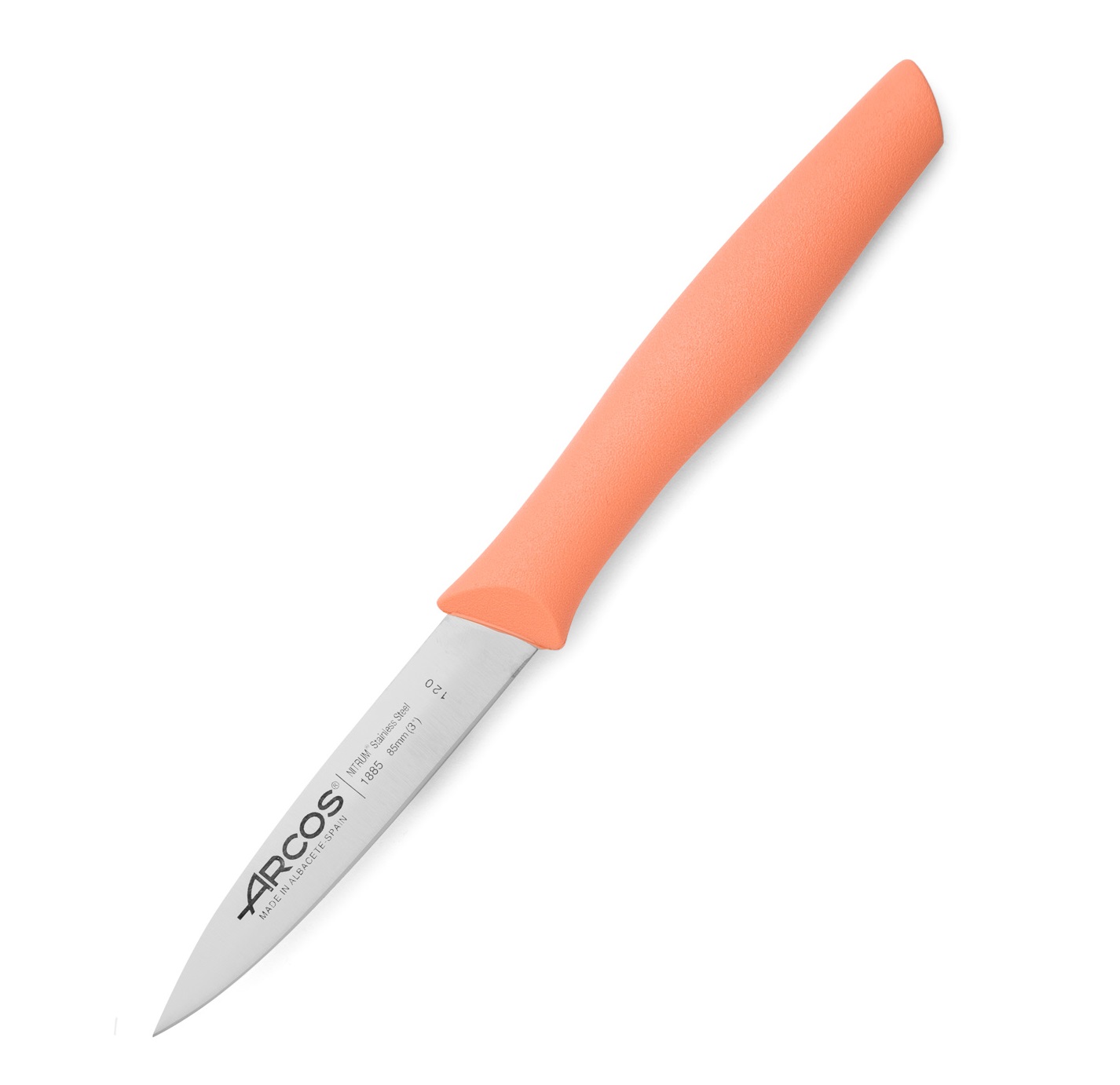 Caja de 36 cuchillos mondadores Arcos nova 85 mm de hoja mango de polipropileno colores pastel variados