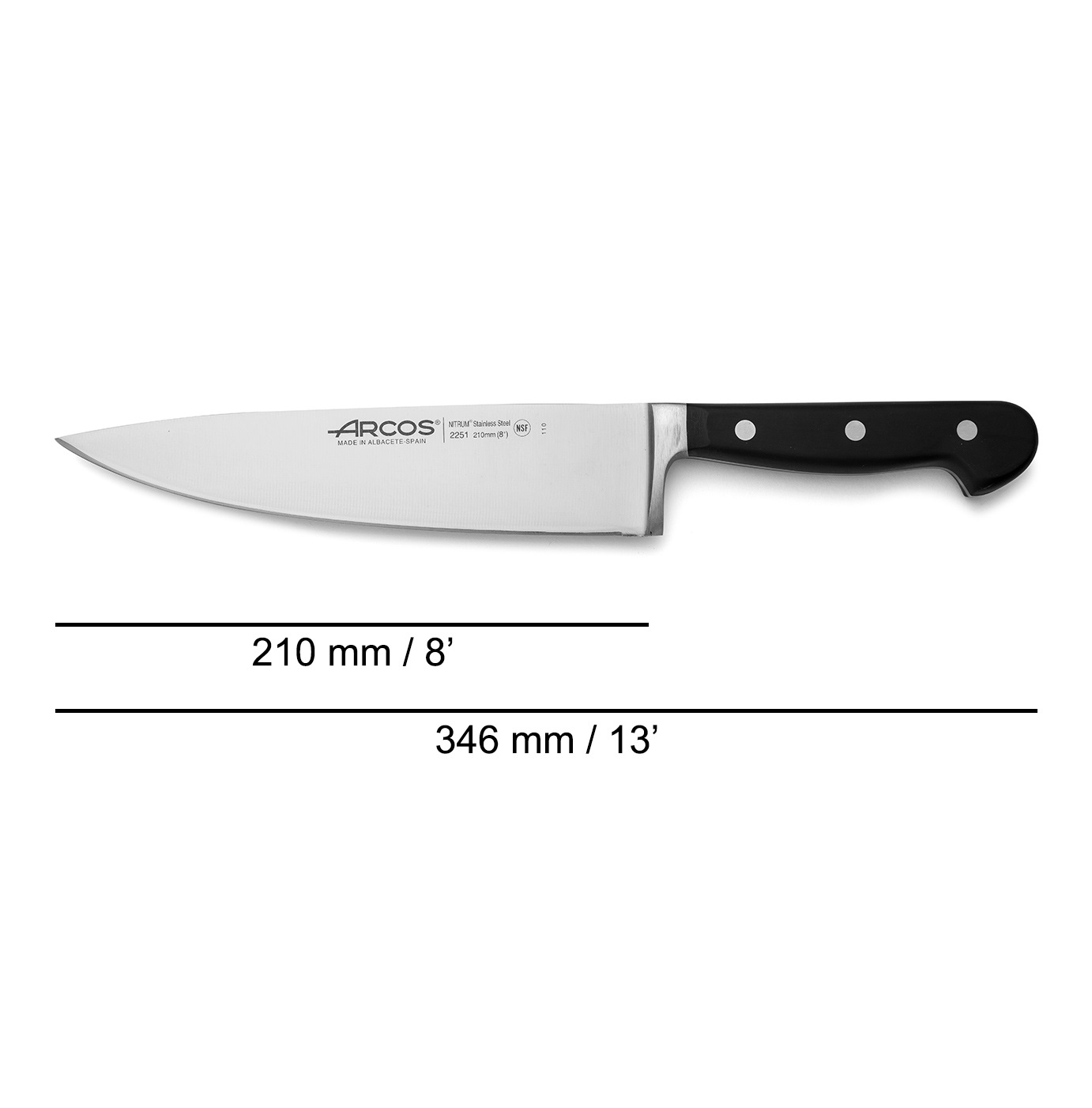 Cuchillo cocinero de 21 cm Arcos Opera