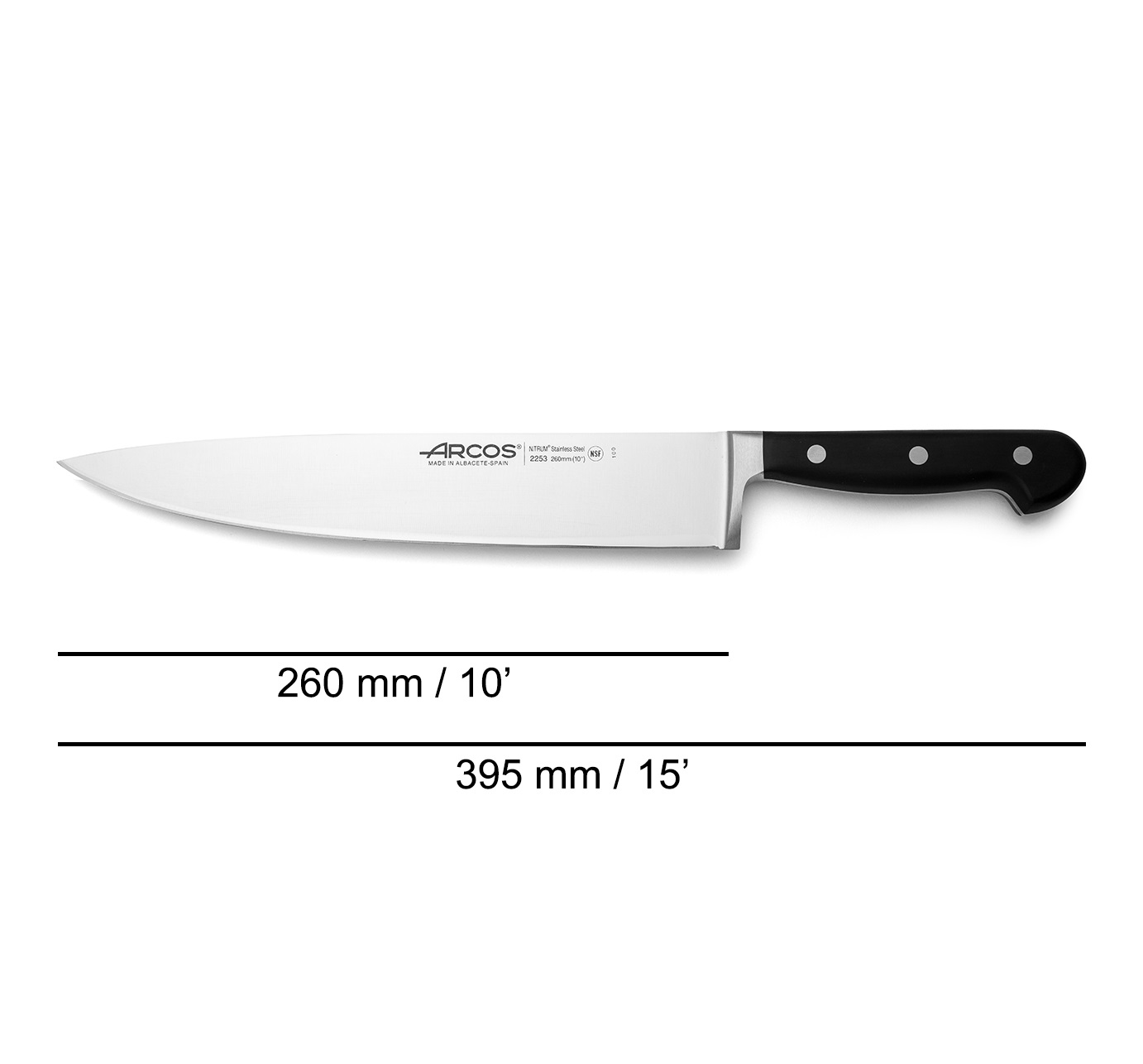 Cuchillo cocinero de 26 cm Arcos Opera