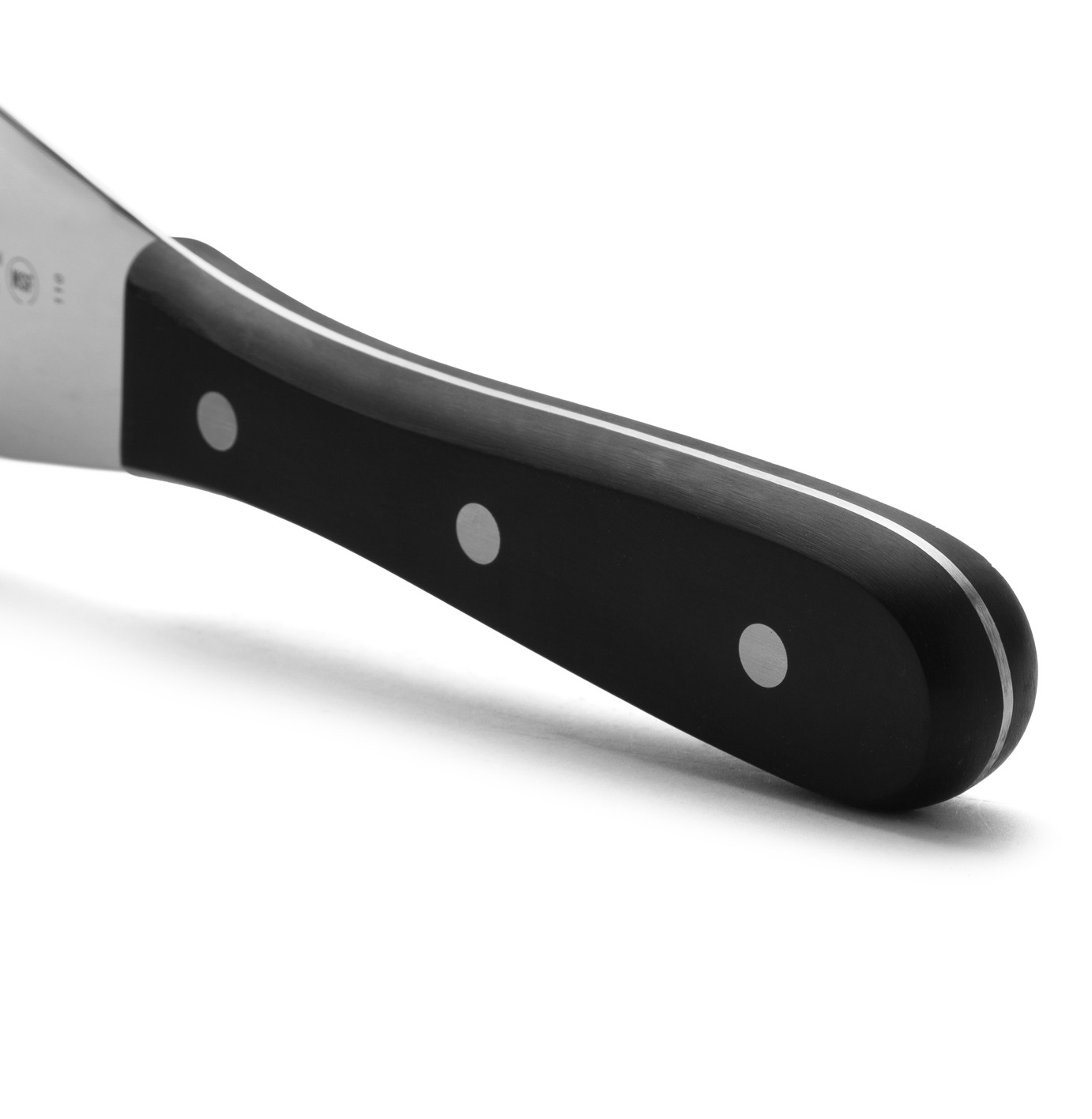 Espátula triangular universal Arcos, polioximetileno preto, lâmina de 125 x 90 mm