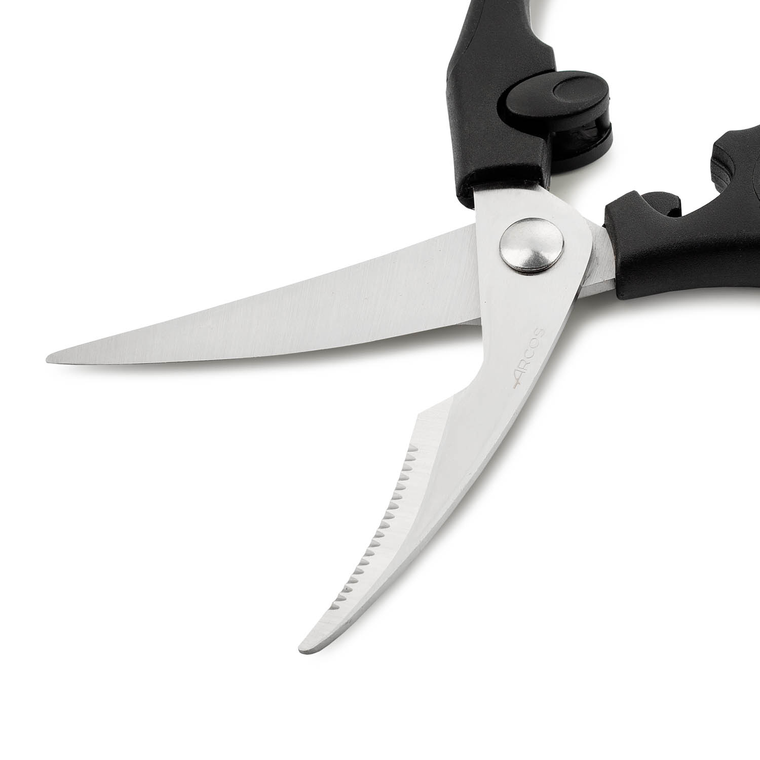 Arcos chicken shears made of stainless steel, 240 mm, with a black polypropylene handle
