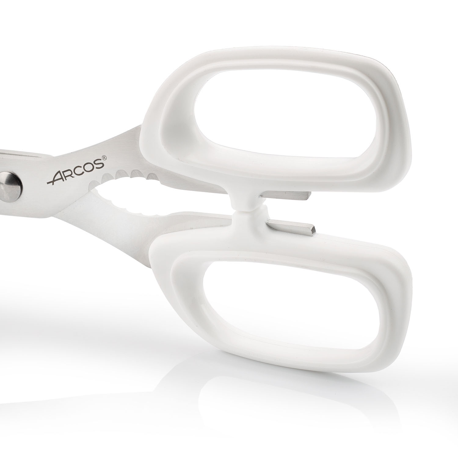 Forbici da cucina Arcos da 200 mm con manico in polipropilene bianco