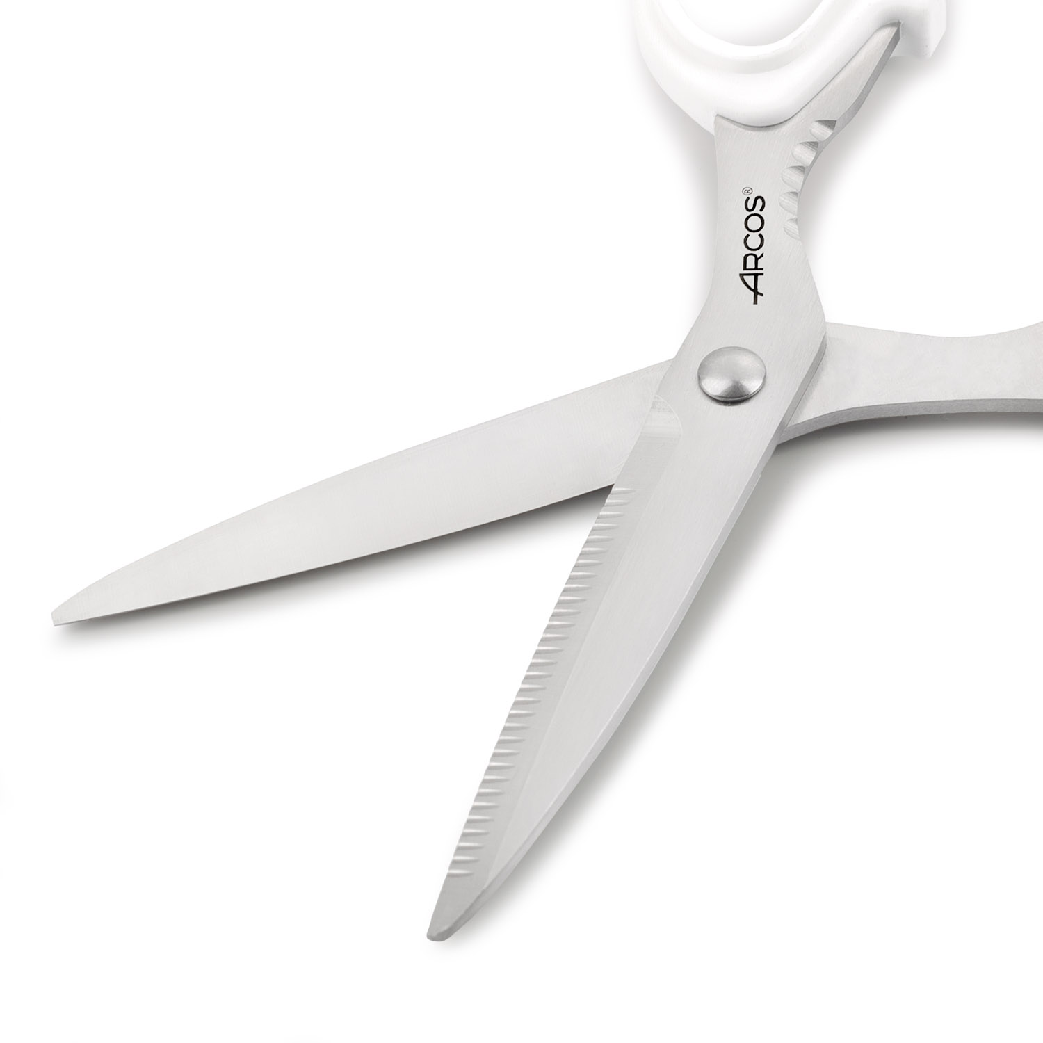 Forbici da cucina Arcos da 200 mm con manico in polipropilene bianco