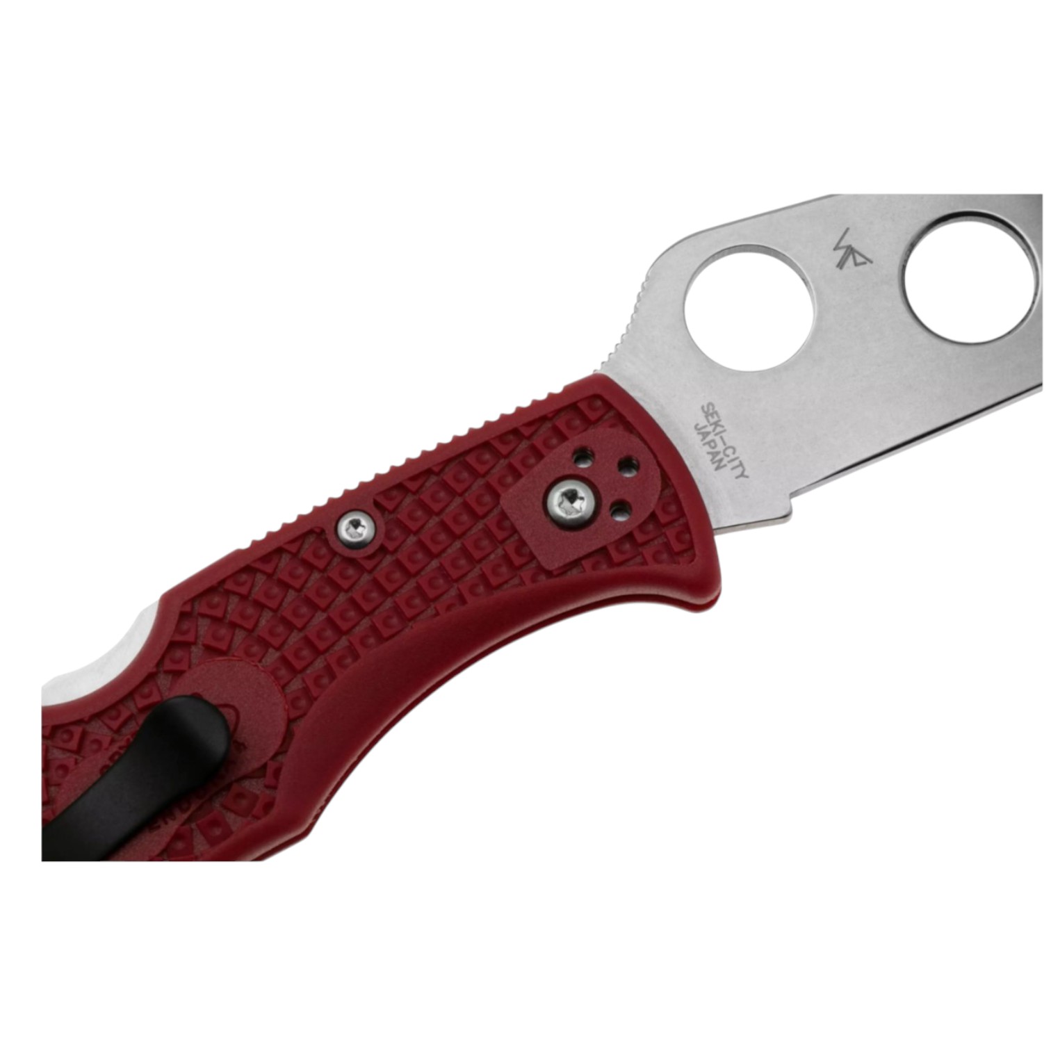 Spyderco Endura 4 Trainer C10TR, navaja de entrenamiento sin filo con mango de FRN rojo