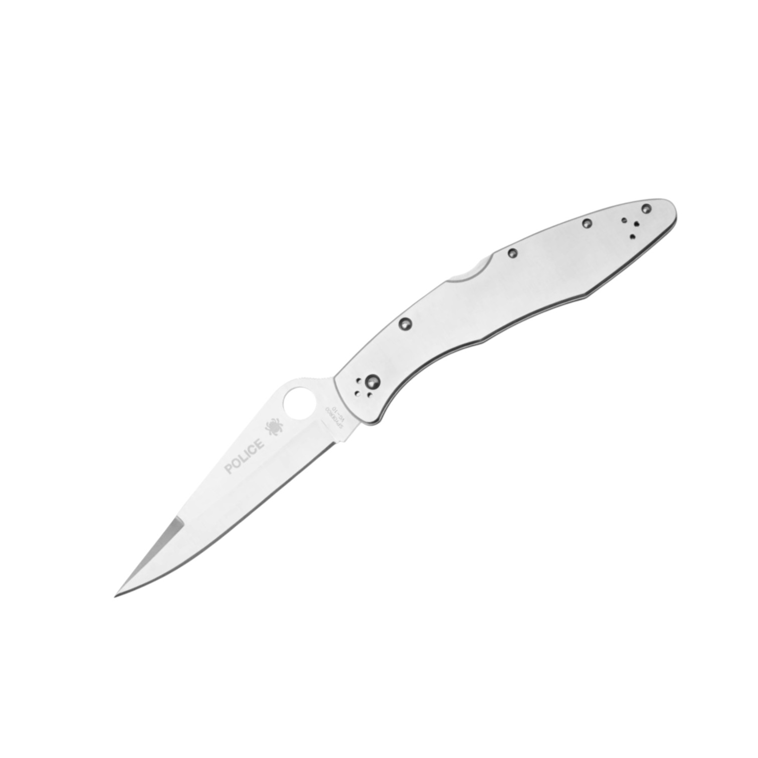 Spyderco Police stainless steel C07P, navaja con hoja de VG10 con...