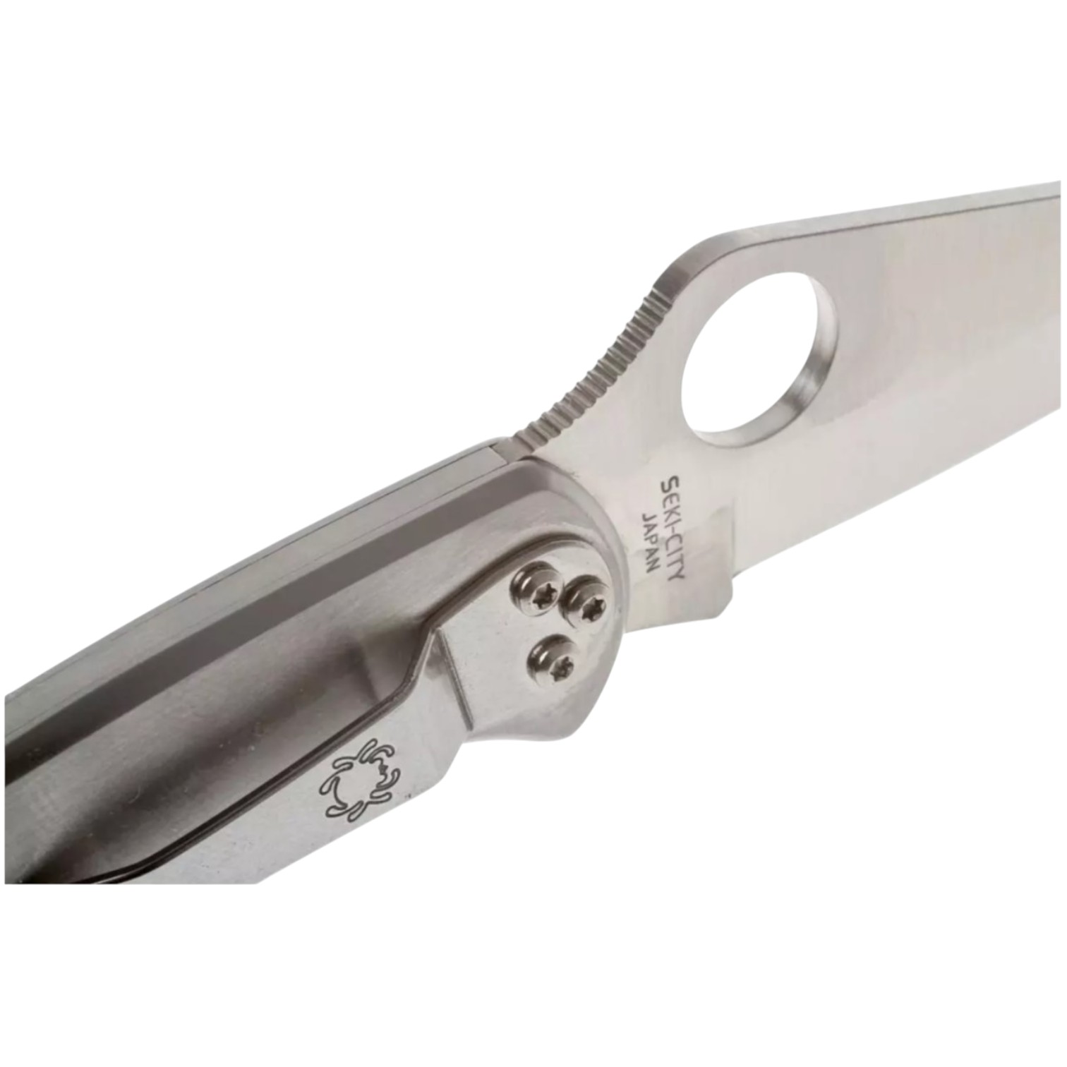 Spyderco Delica 4 stainless steel C11P, VG10 plain edge knife with stainless steel handle