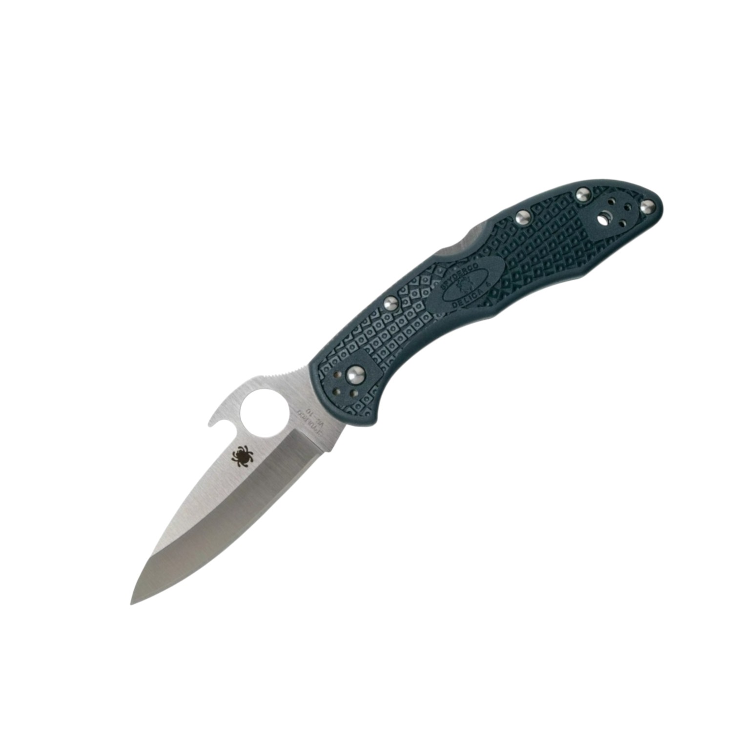 Spyderco Delica 4 Wave C11PGYW, navaja VG10 filo plano con mango ...