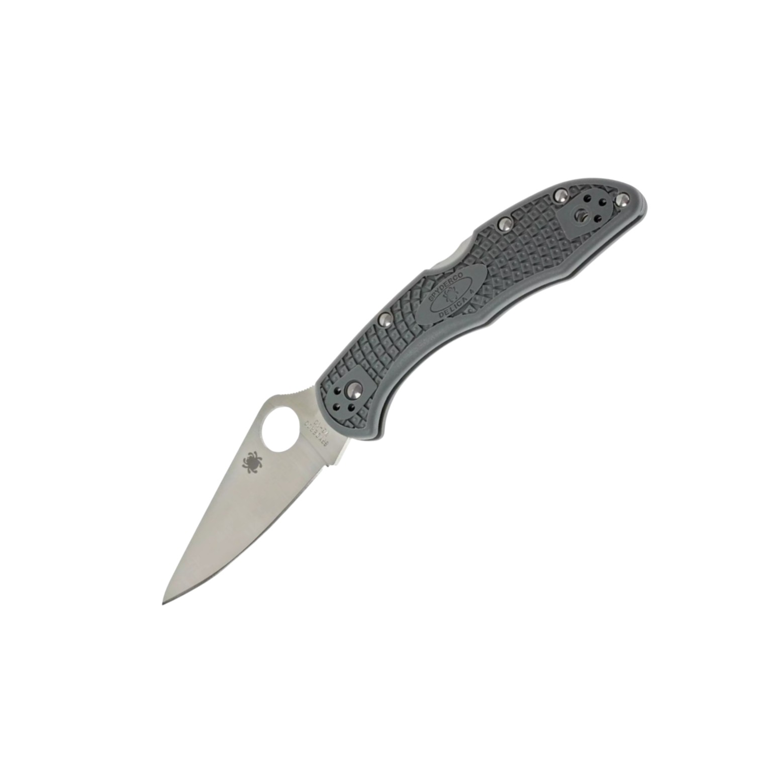 Spyderco Delica 4 C11FPGY, navaja VG10 filo plano con mango de FR...