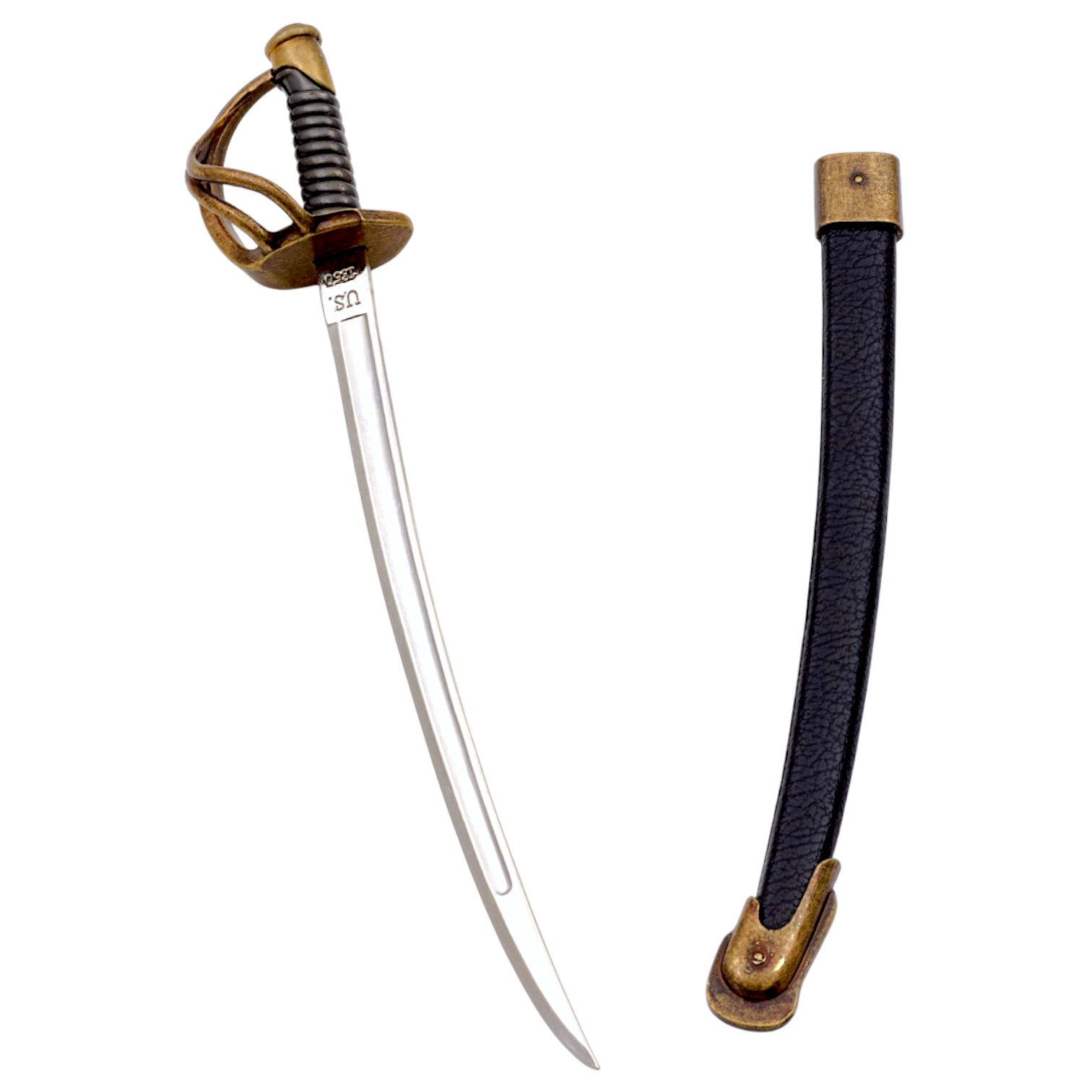 Abrecartas sable de la Guerra Civil con funda USA Denix F-3059