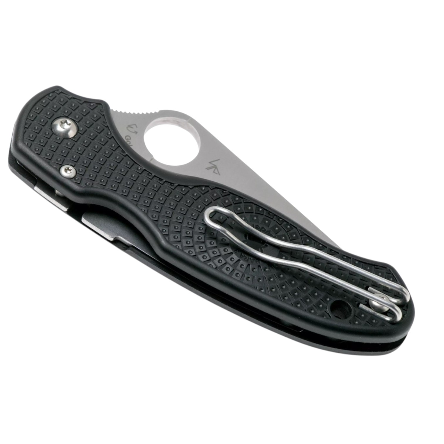 Spyderco Para 3 Lightweight C223PBK CTS-BD1N navaja filo liso con mango de FRN negro y clip