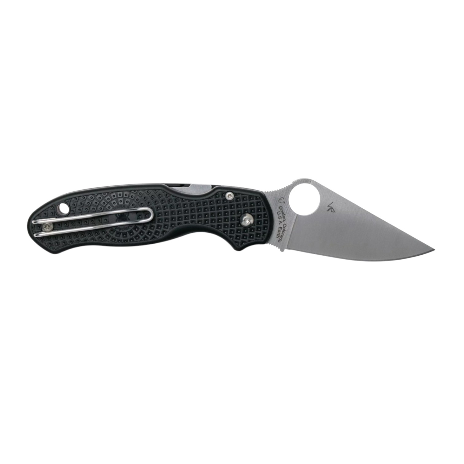 Spyderco Para 3 Lightweight C223PBK CTS-BD1N navaja filo liso con mango de FRN negro y clip