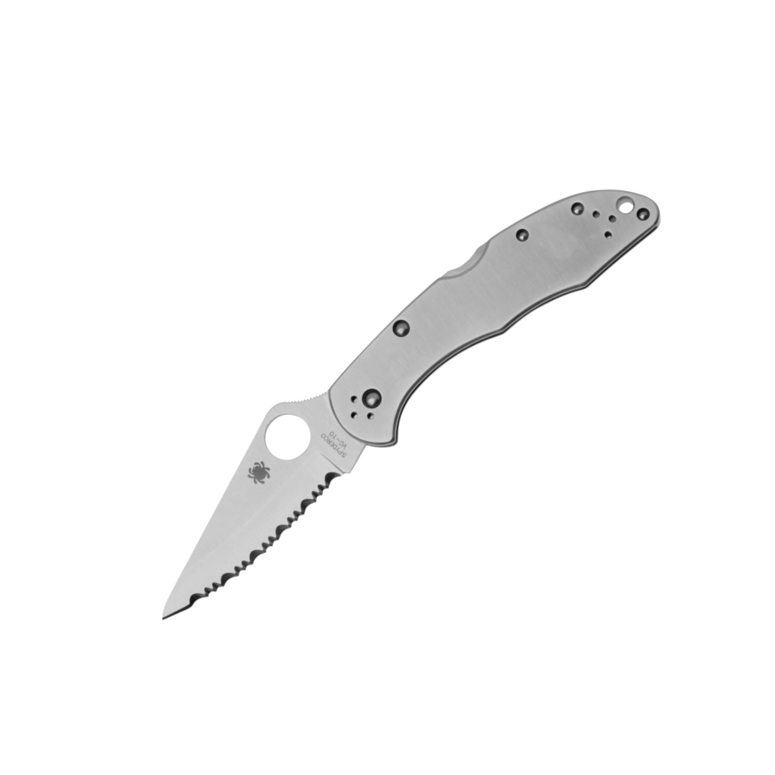 Spyderco Delica 4 C11S navaja lockback con mango de acero inoxida...
