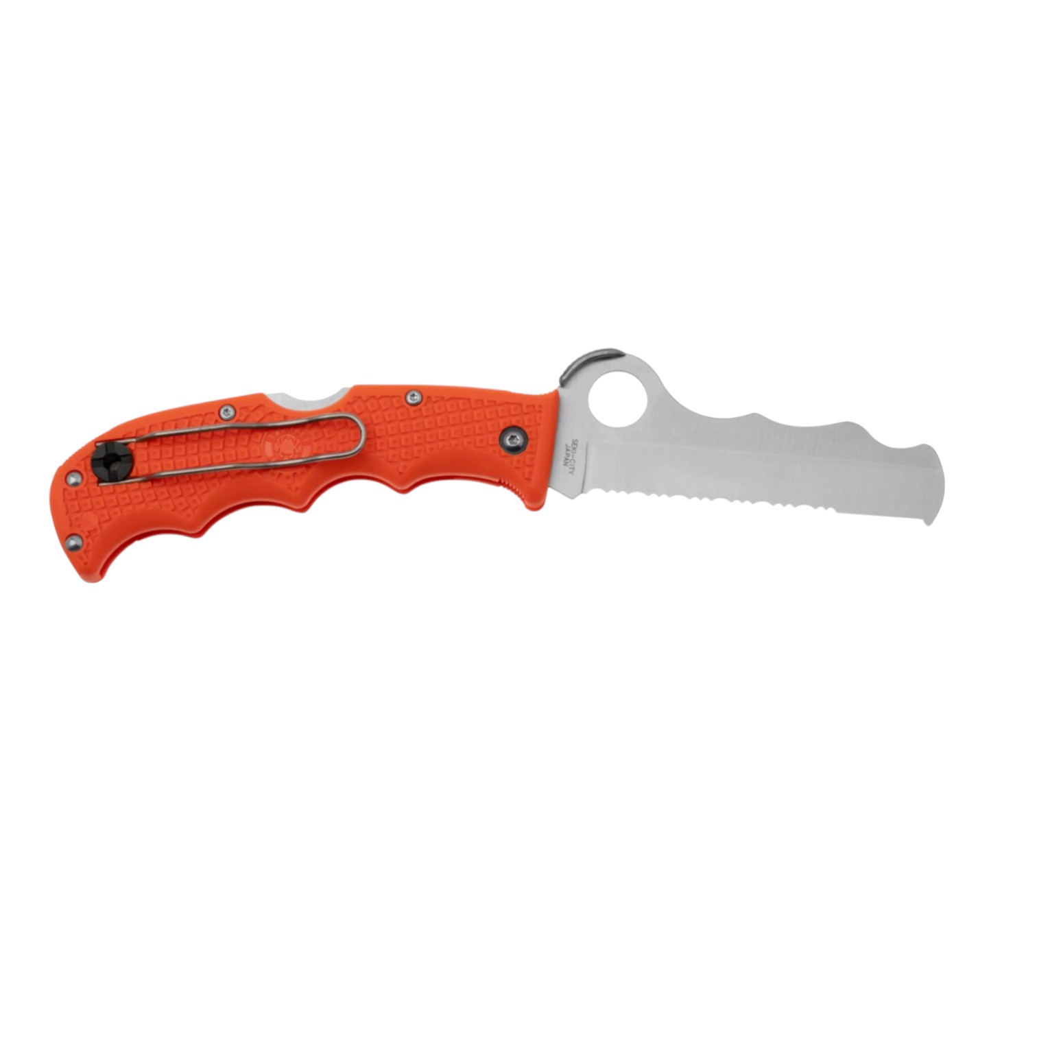 Navaja Spyderco Assist lightweight Orange C79PSOR con hoja de VG10 y mango de FRN naranja