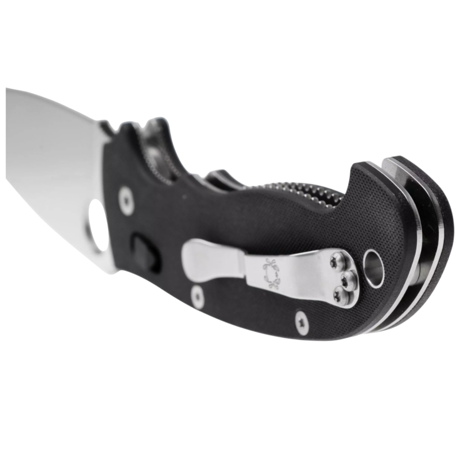 Spyderco Manix 2 XL C95GP2 con mango de G10 negro y hoja CPM S30V con filo plano de 9 cm