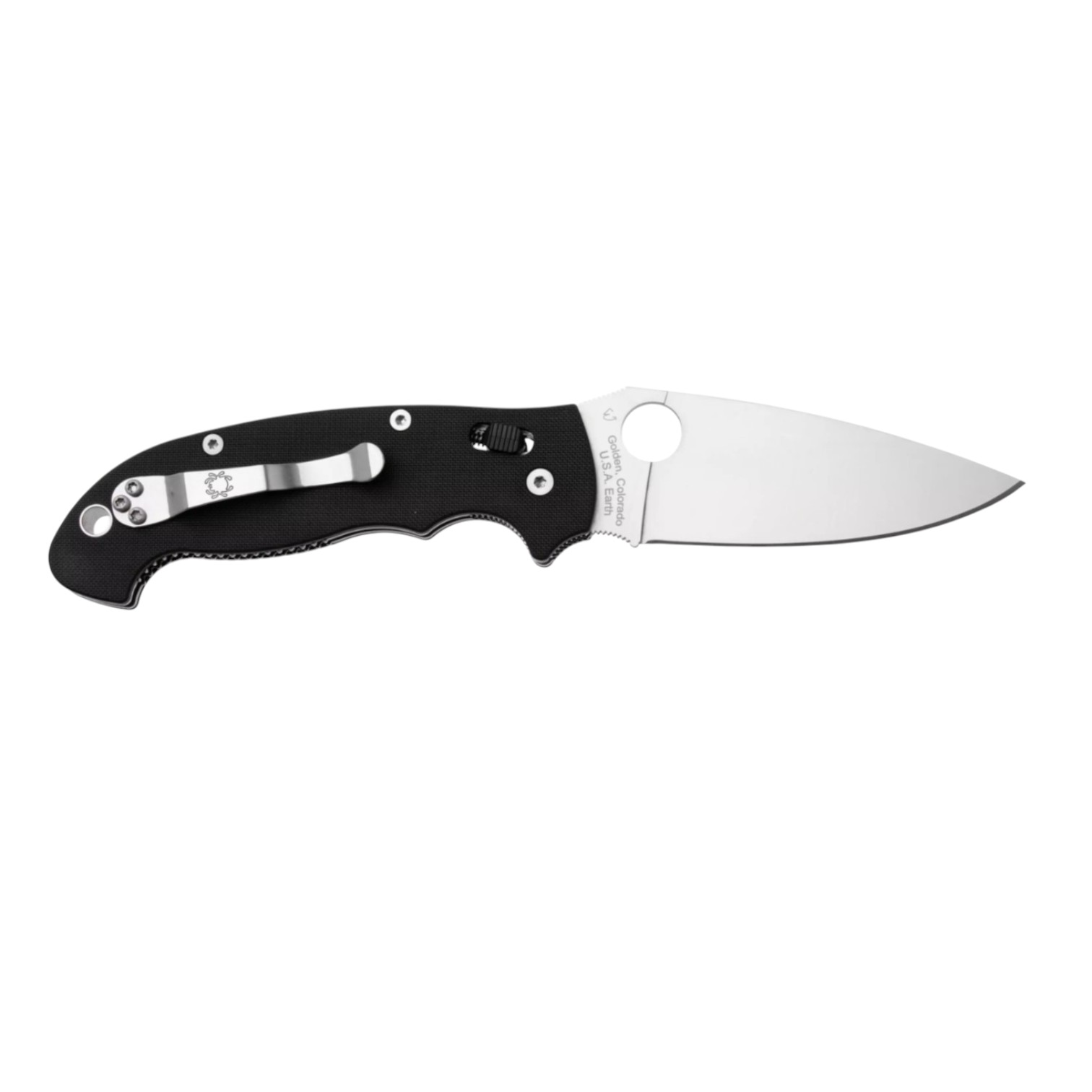Spyderco Manix 2 XL C95GP2 con mango de G10 negro y hoja CPM S30V con filo plano de 9 cm