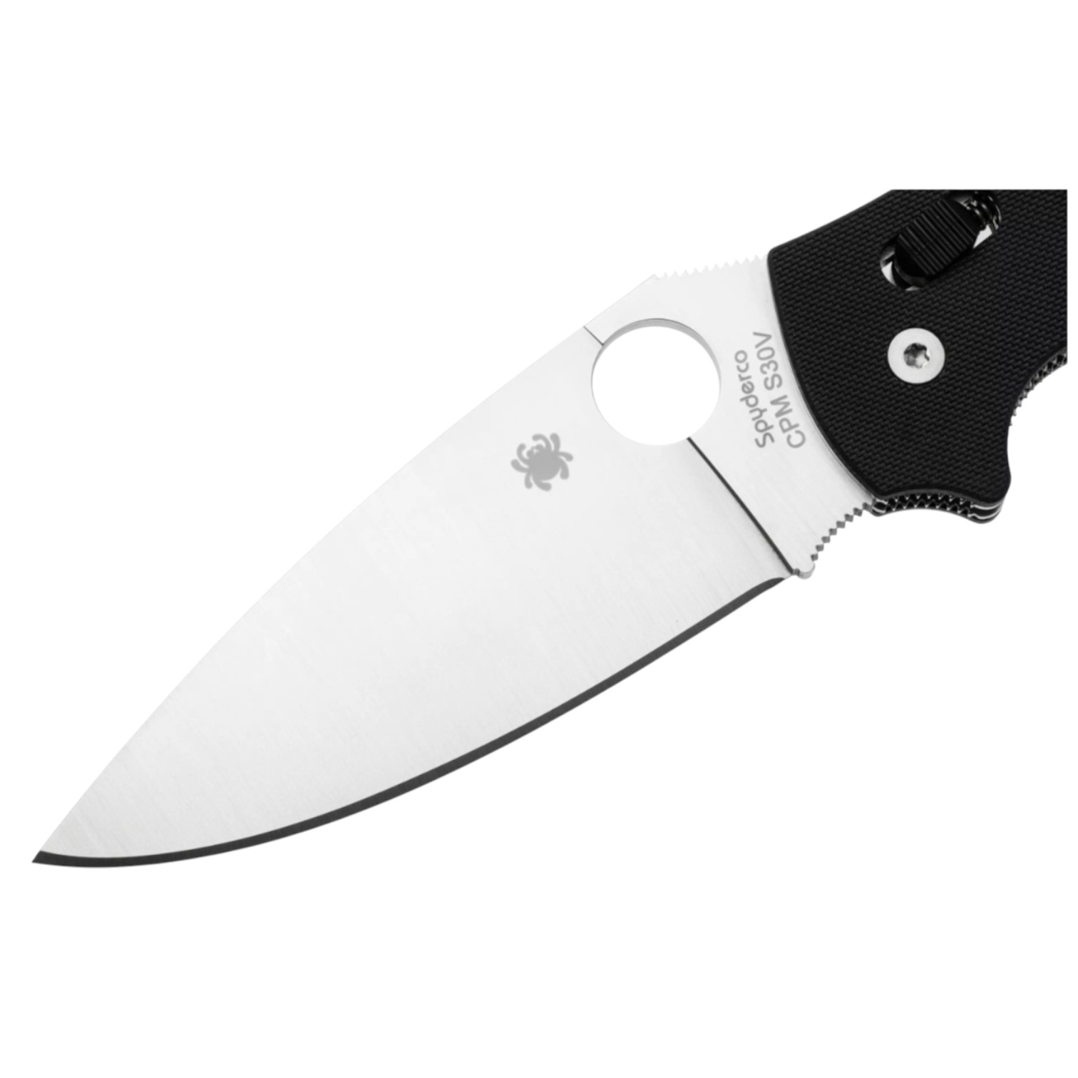 Spyderco Manix 2 XL C95GP2 con mango de G10 negro y hoja CPM S30V con filo plano de 9 cm