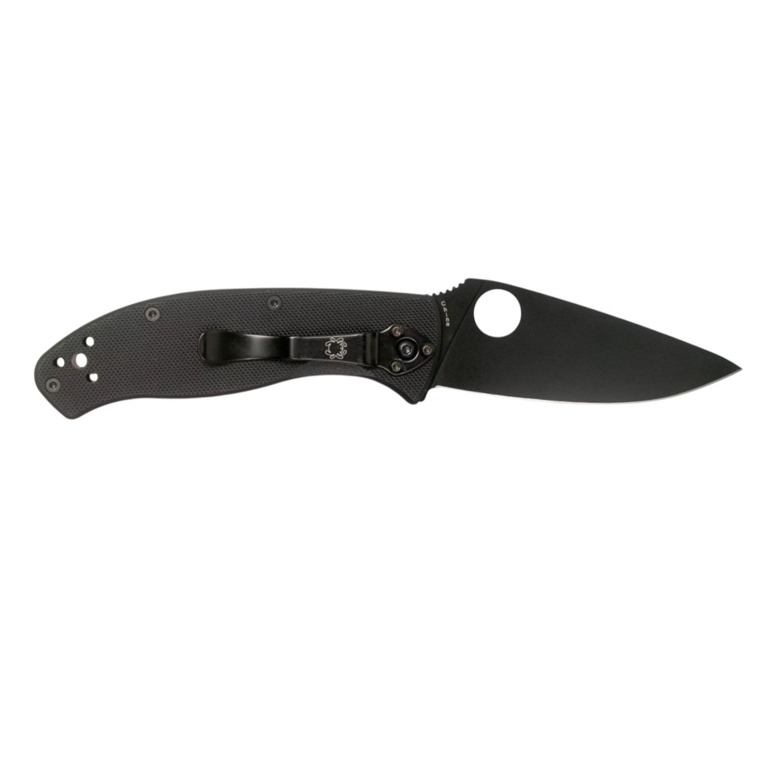 Spyderco Tenacious C122GBBKP navaja con hoja negra y filo plano