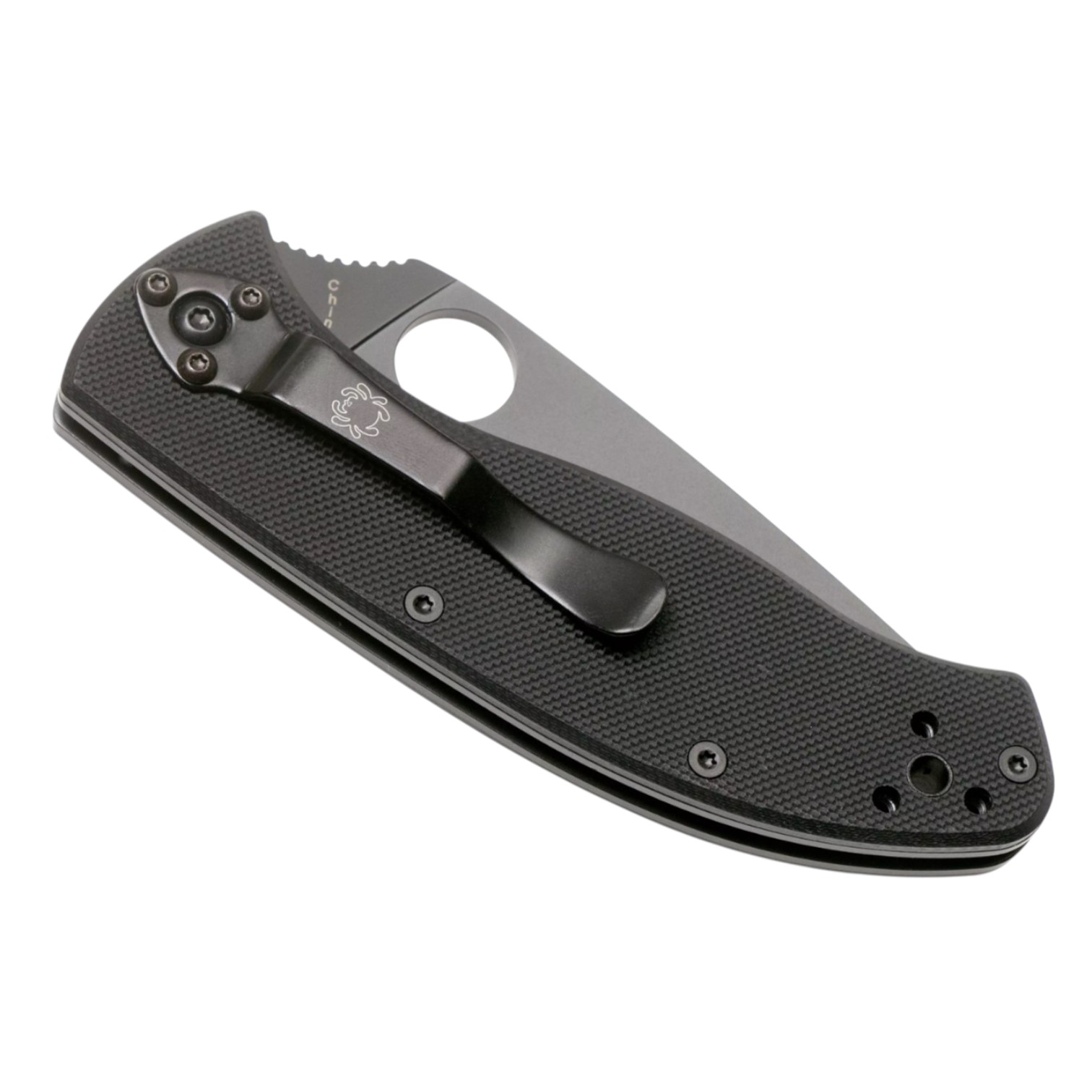 Spyderco Tenacious C122GBBKP navaja con hoja negra y filo plano