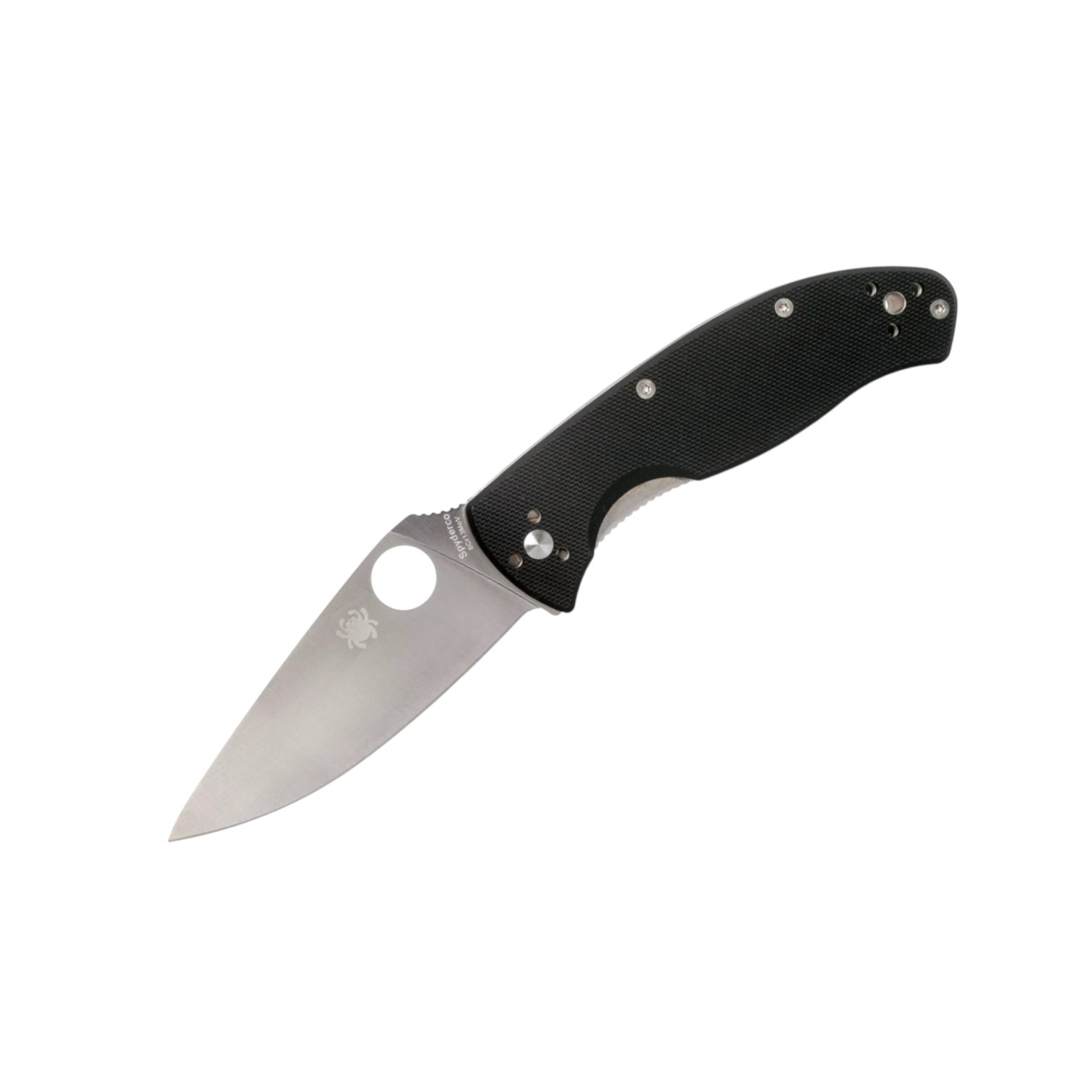 Spyderco Tenacious C122GP navaja con filo plano y mango de G10 ne...