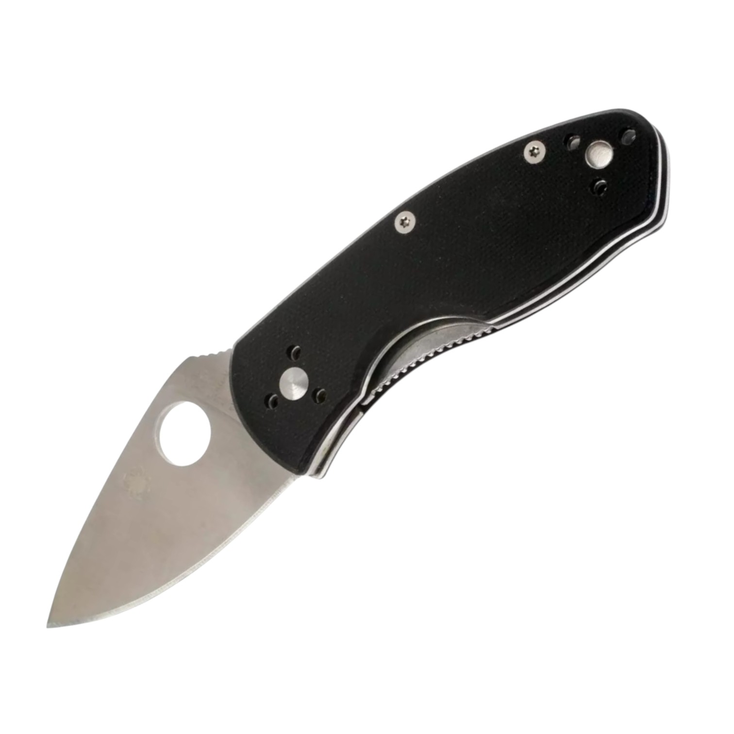 Canivete Spyderco Ambitious C148GP, com lâmina lisa, cabo e clipe...