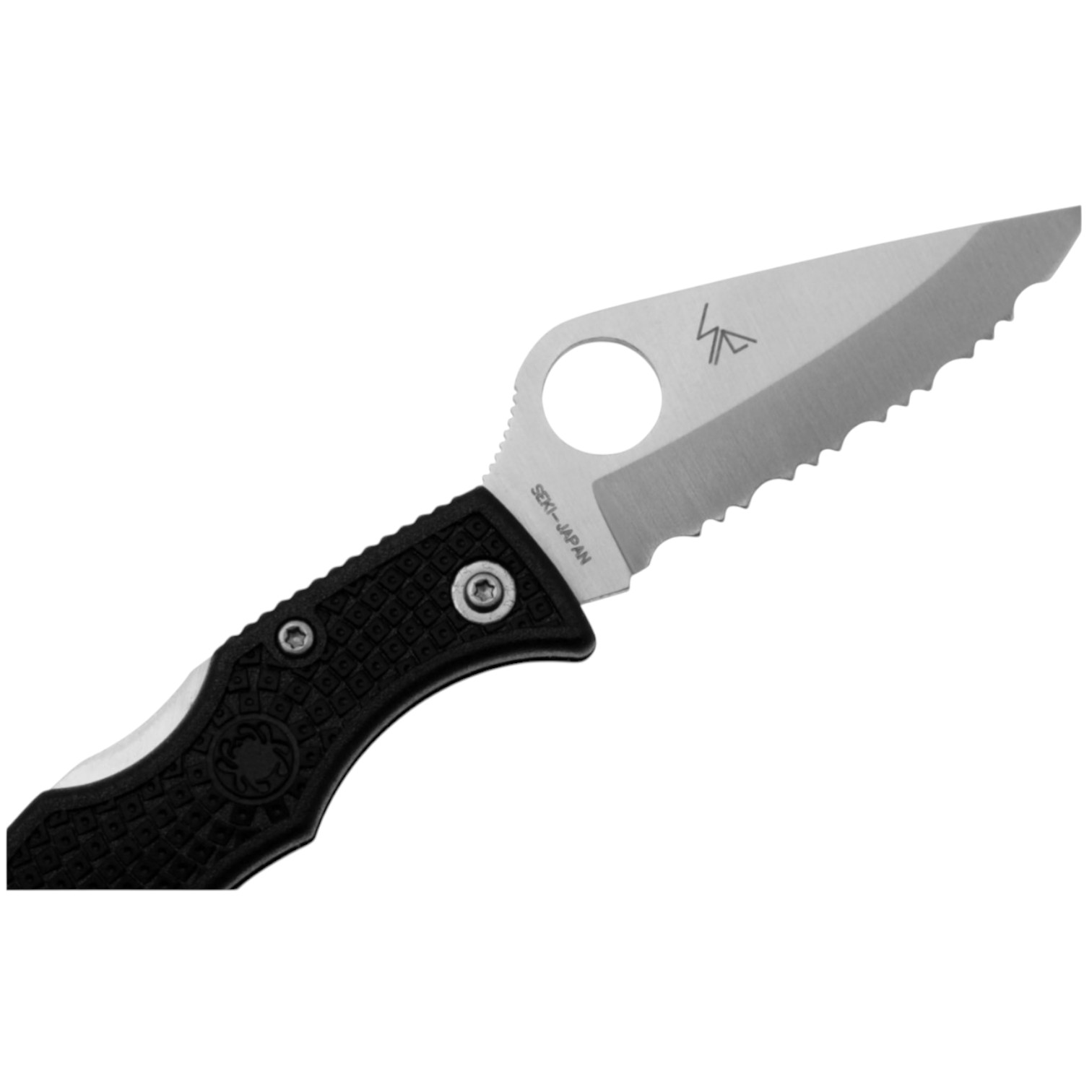 Spyderco Ladybug 3 LBKS3 Black FRN, navaja VG10 con filo dentado y mango de FRN negro