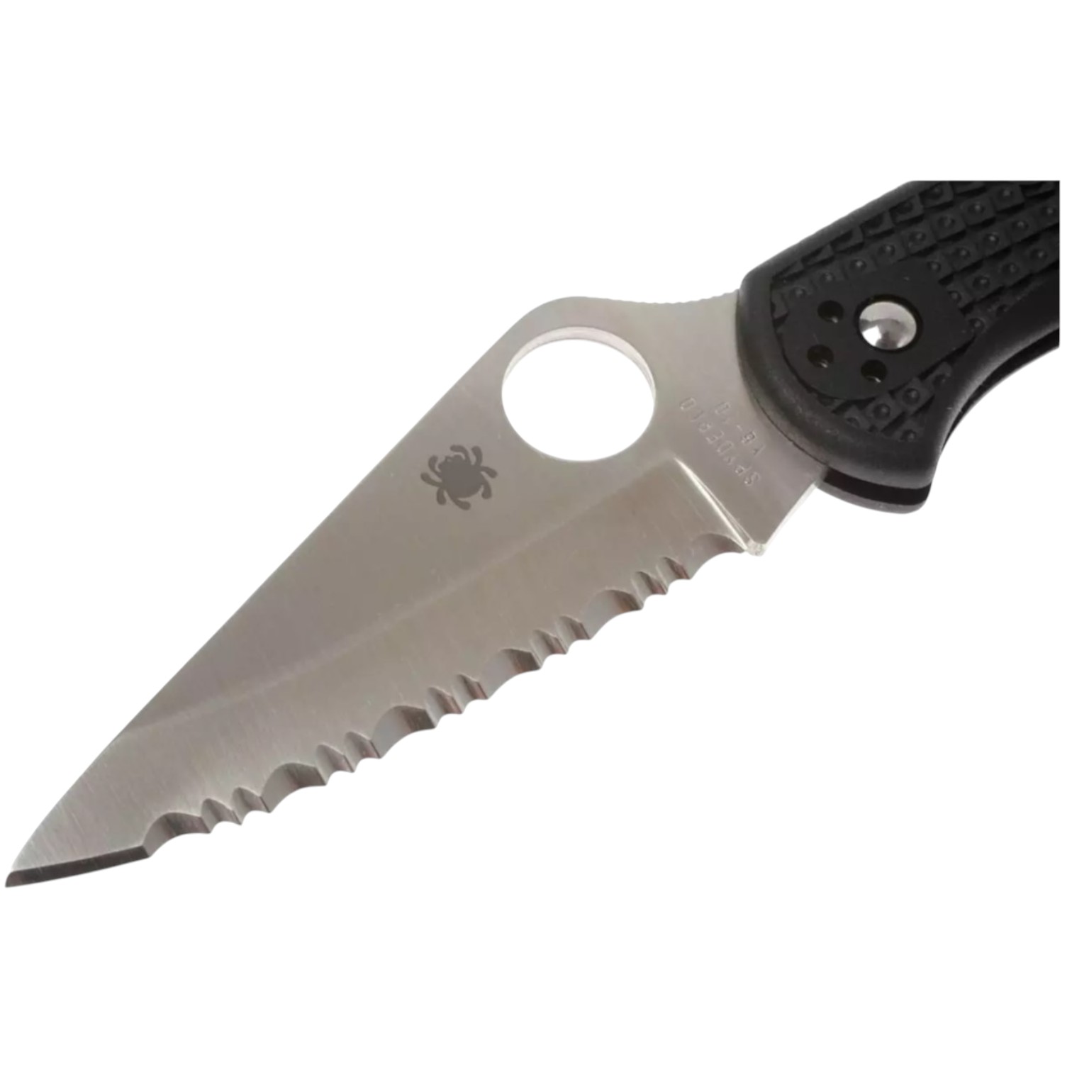 Spyderco Delica lightweight 4 C11SBK lockback knife with black FRN handle with SpyderEdge