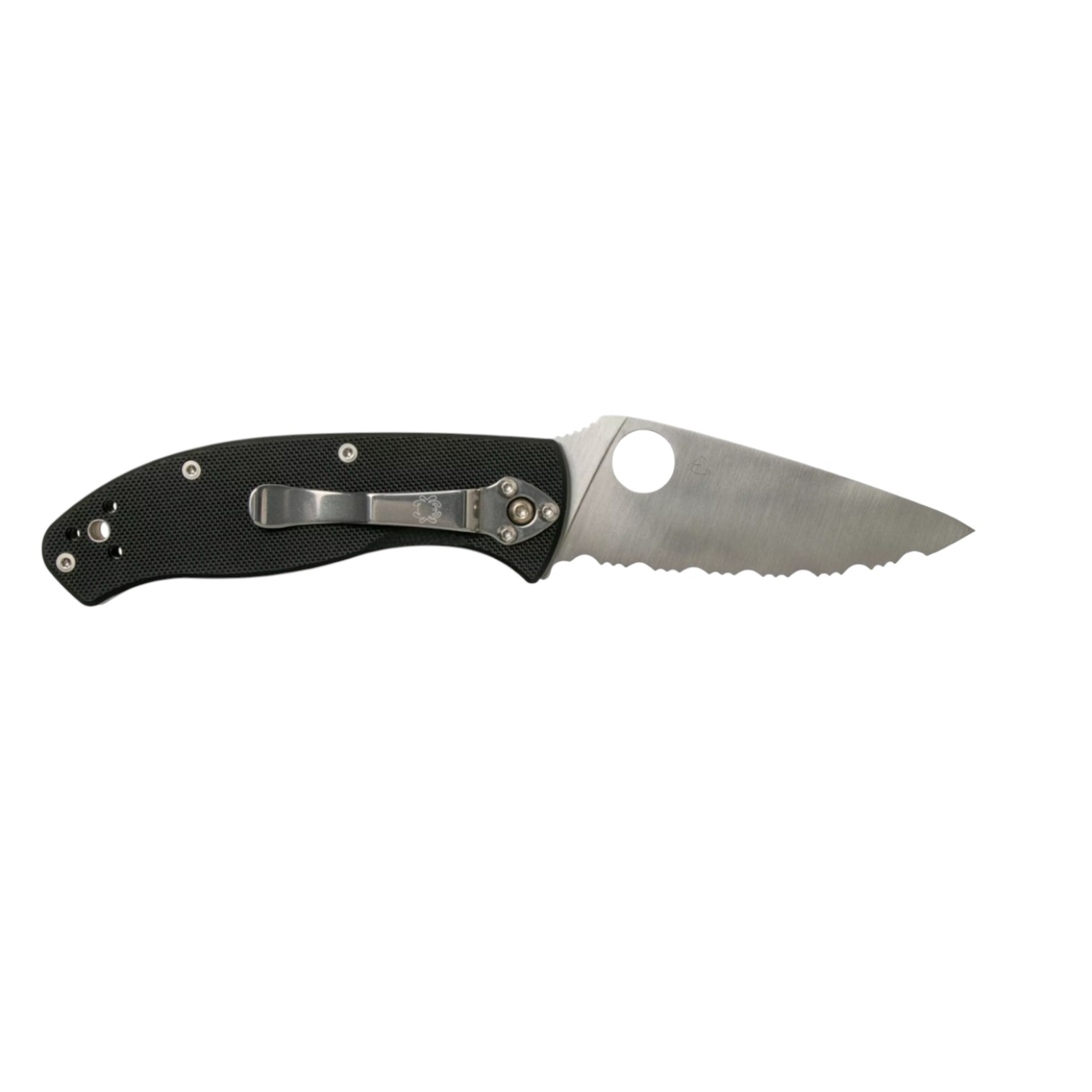 Spyderco Tenacious SpyderEdge C122GS navaja con mango de G10 negro y clip multiposición