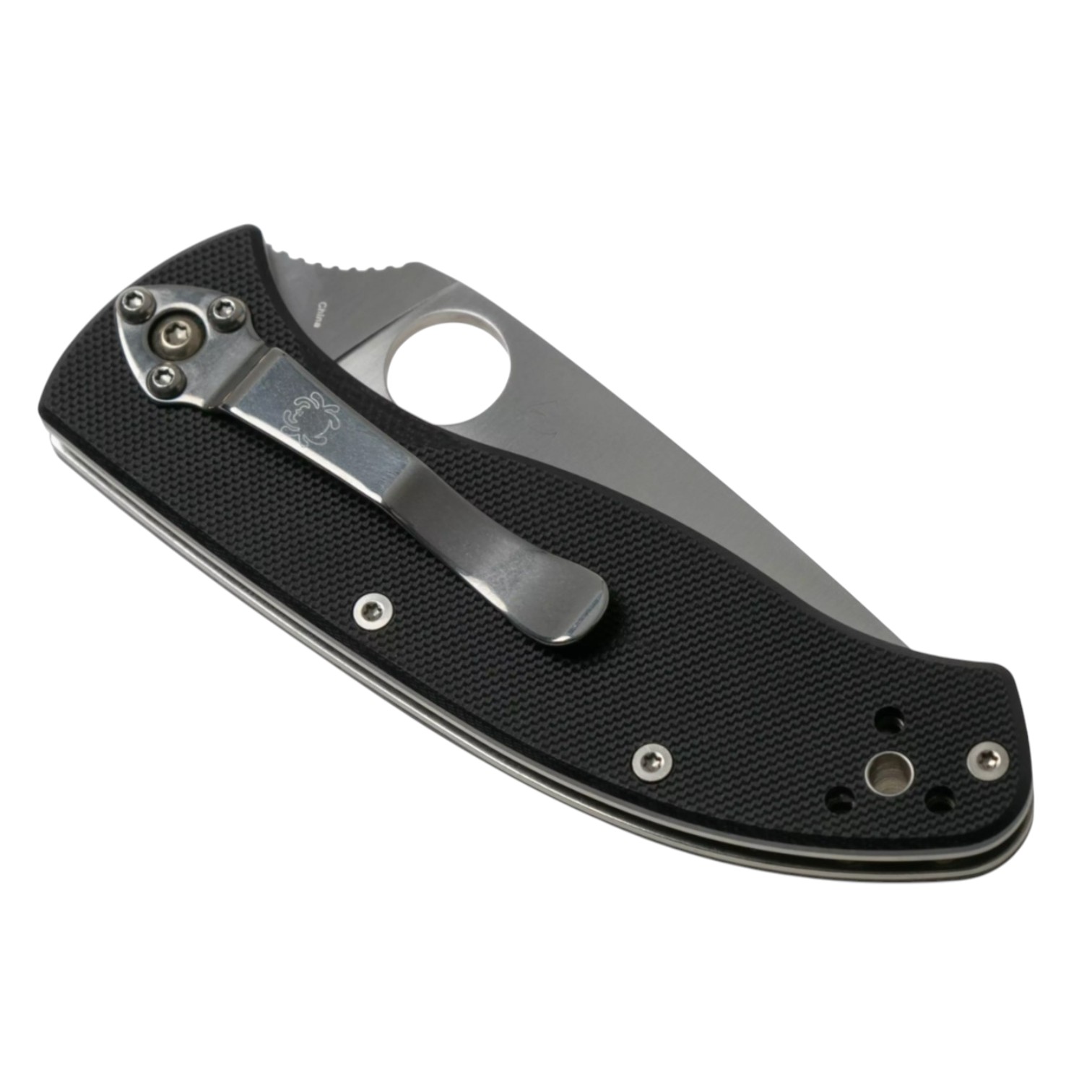 Spyderco Tenacious SpyderEdge C122GS navaja con mango de G10 negro y clip multiposición