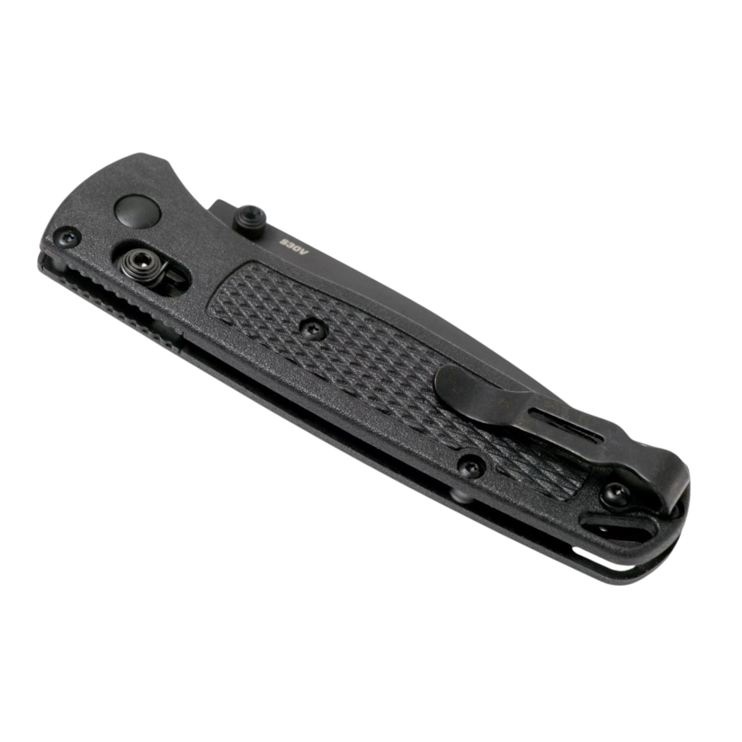 Navaja Benchmade Bugout Black 535BK-2 con hoja CPM negra S30V de 8.2 cm y mango CF Elite negro
