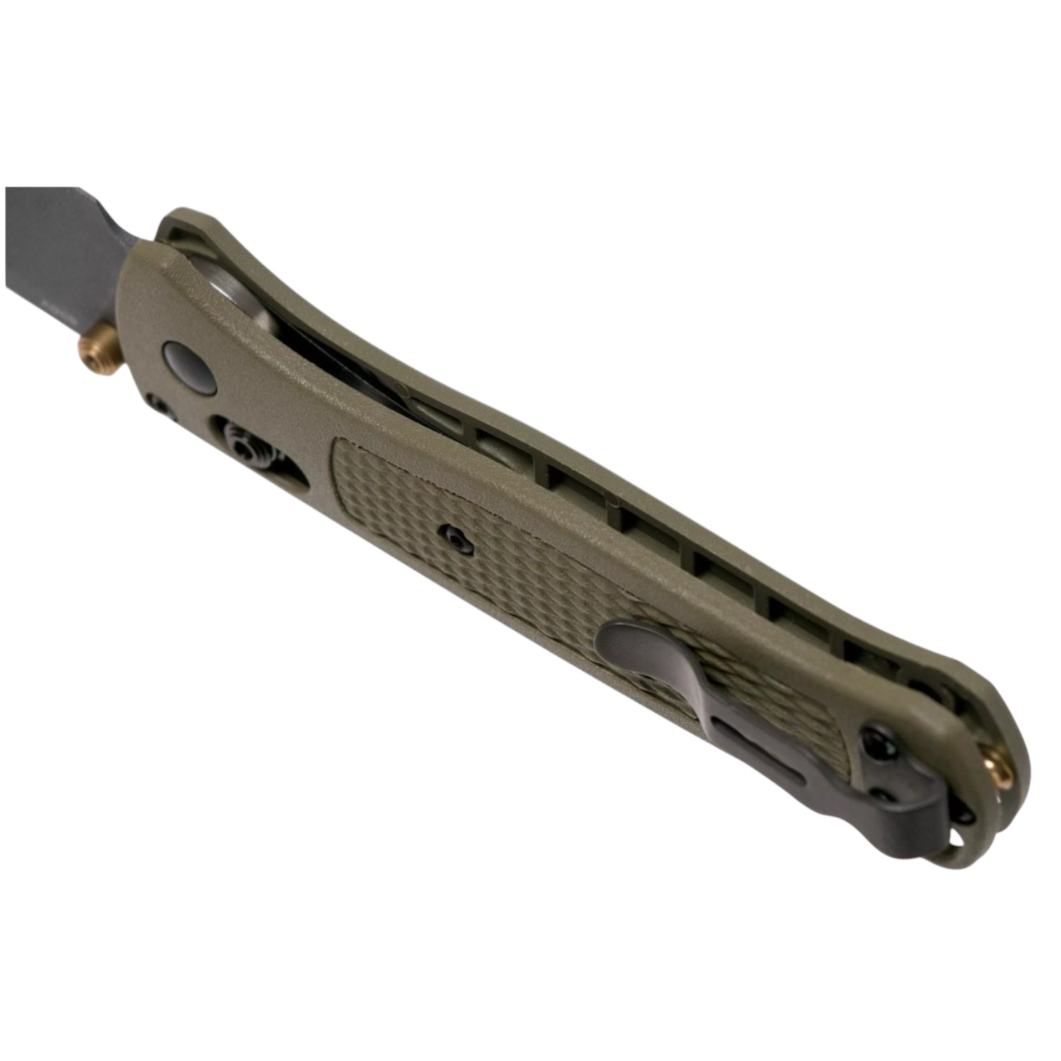 Navaja Benchmade Bugout Ranger green con hoja CPM S30V stonewashed de 8.2 cm y mango grivory verde