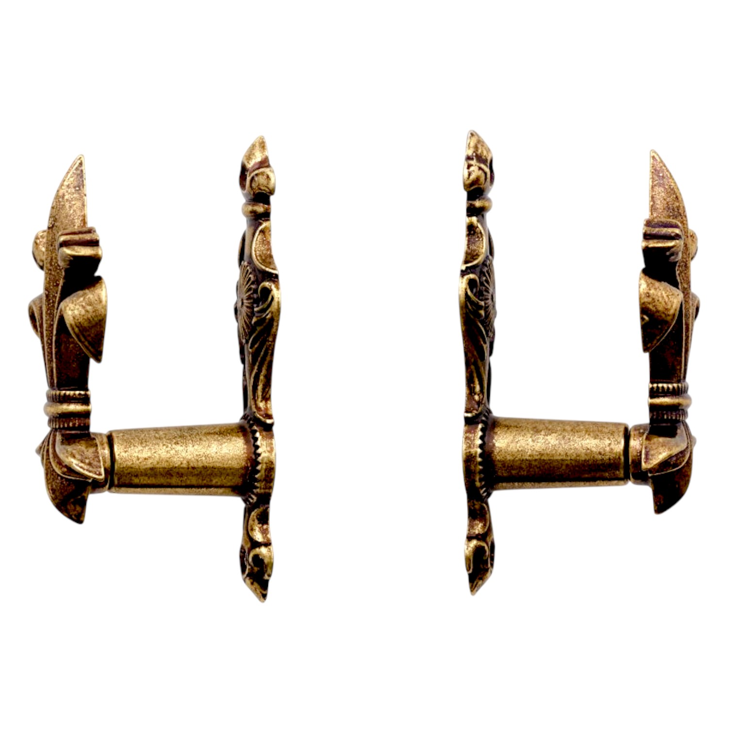 Cabide em forma de flor-de-lis, 2 peças