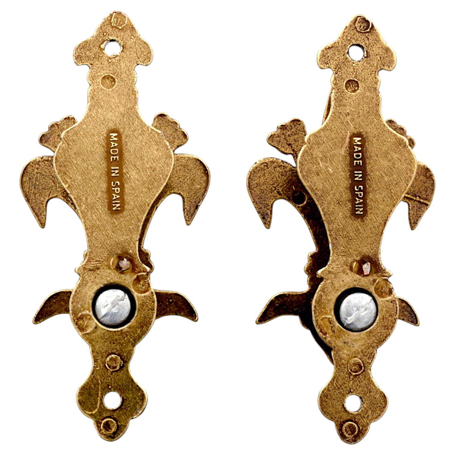 Cabide em forma de flor-de-lis, 2 peças