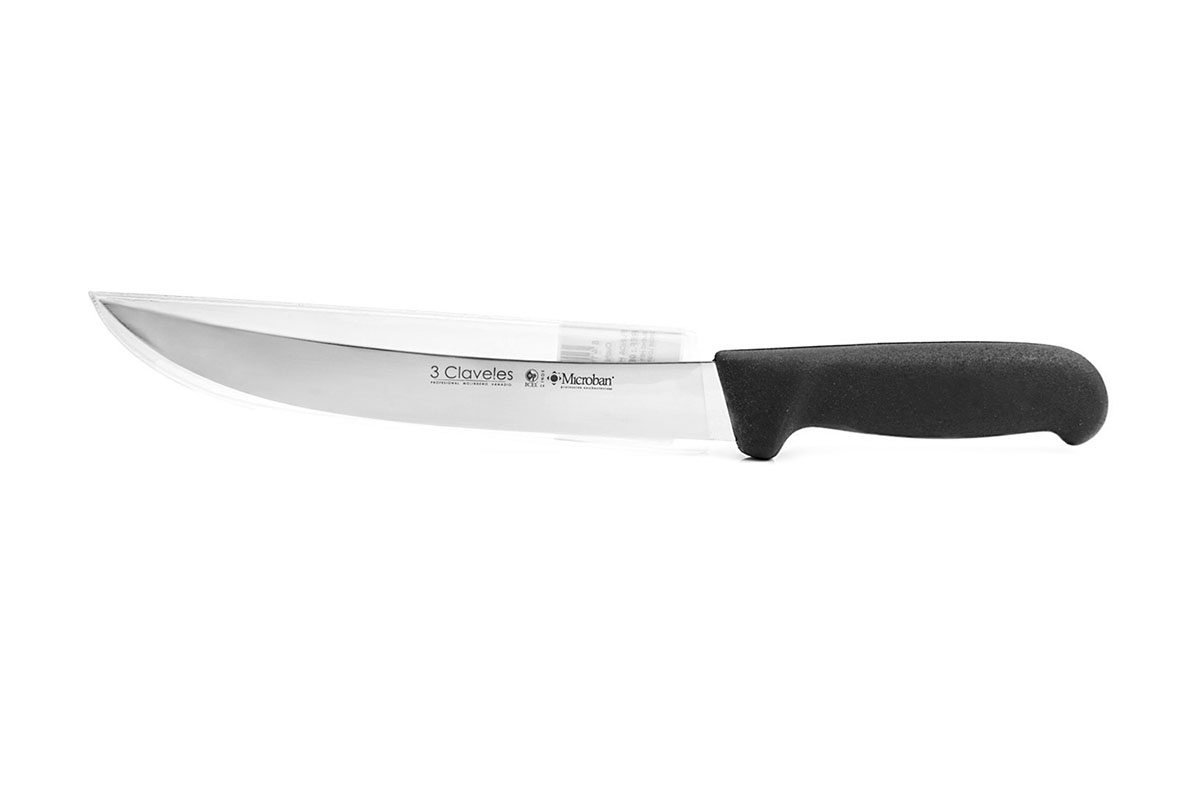 Cuchillo despostador de 20 cm de hoja con mango de proflex negro 3Claveles