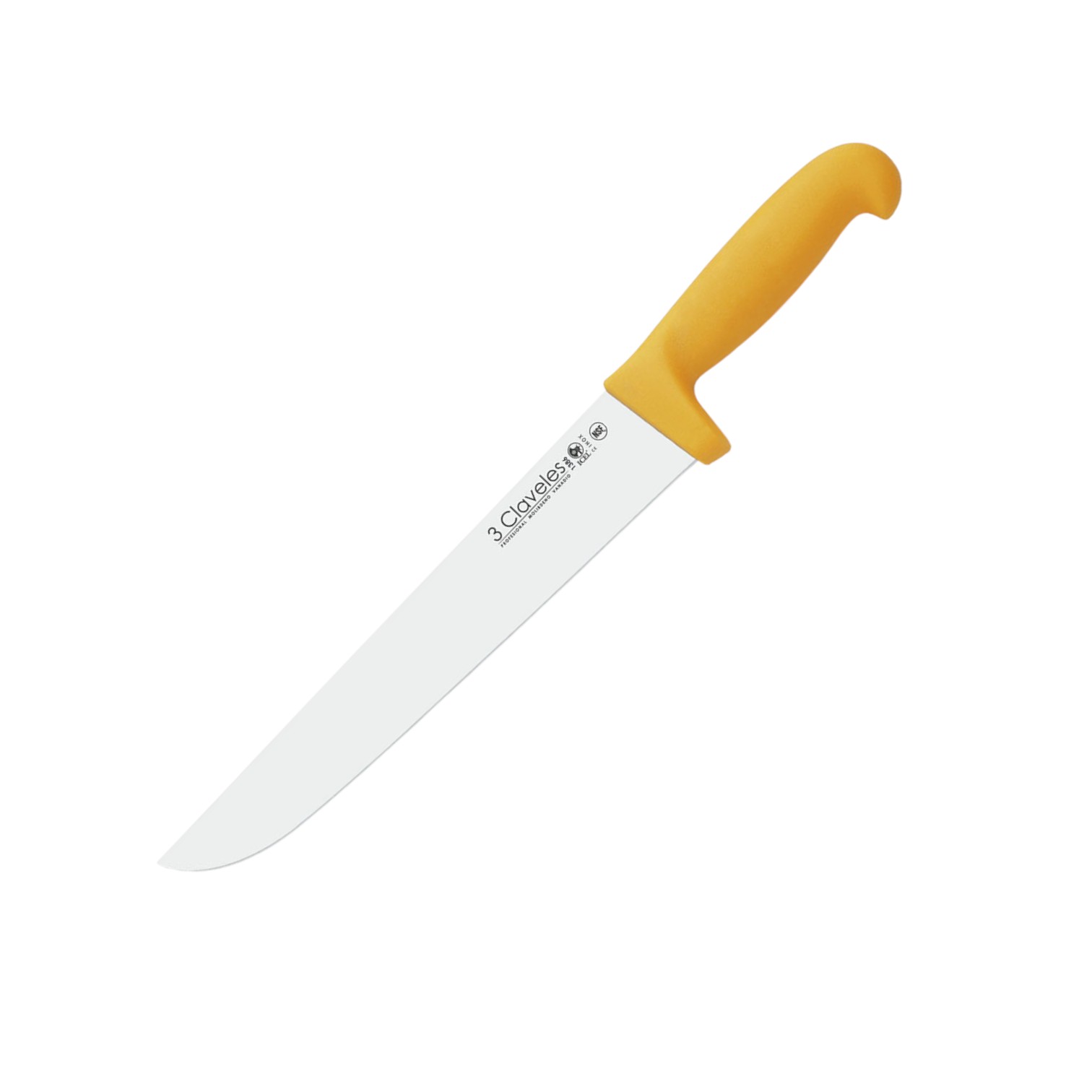 Cuchillo carnicero con hoja de 25 cm y mango de polipropileno ama...