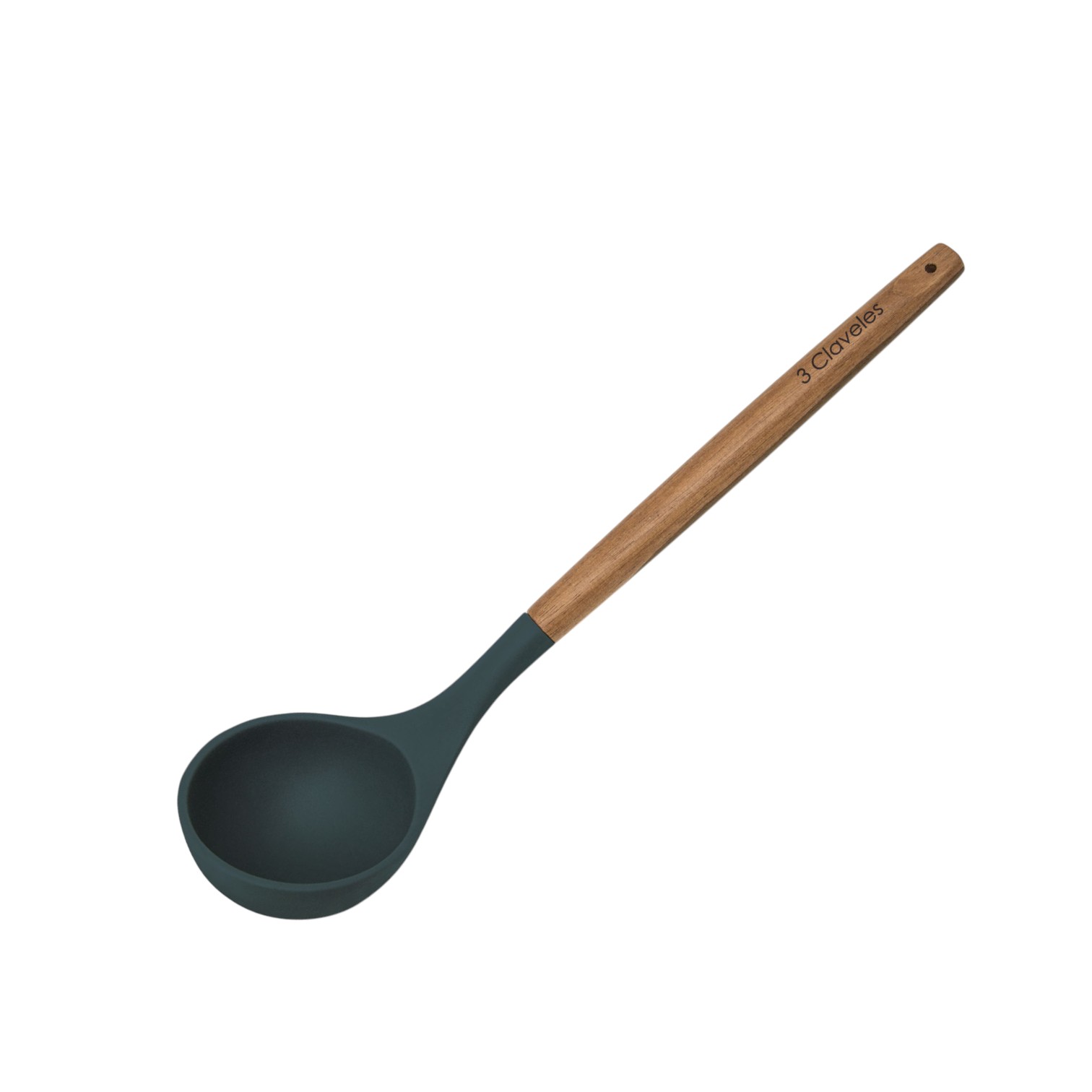 Panela Claveles em silicone e madeira de faia, isenta de BPA.