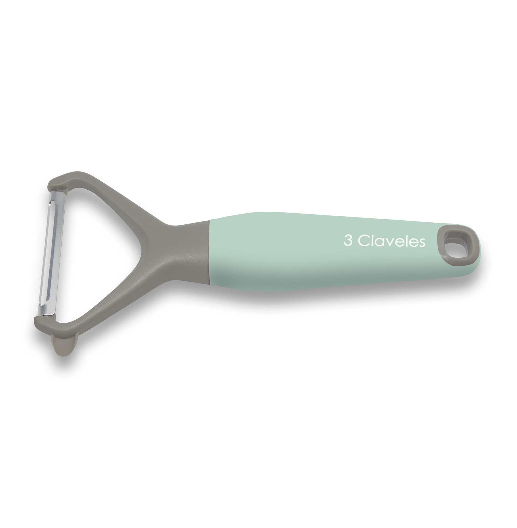 Descascador de tomate em aço inoxidável com cabo em TPR e polipro...