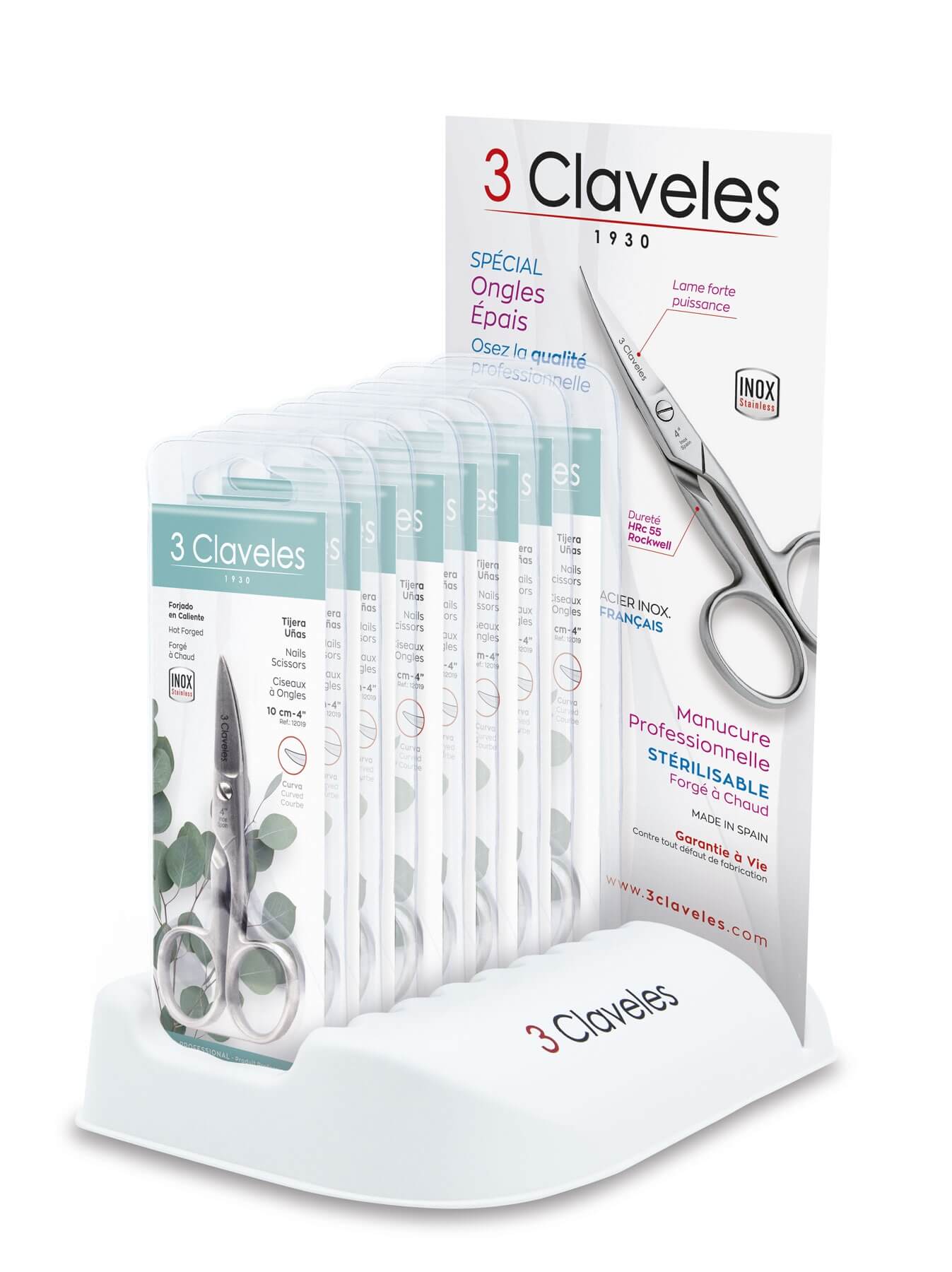 Conjunto de 8 tesouras e corta-unhas